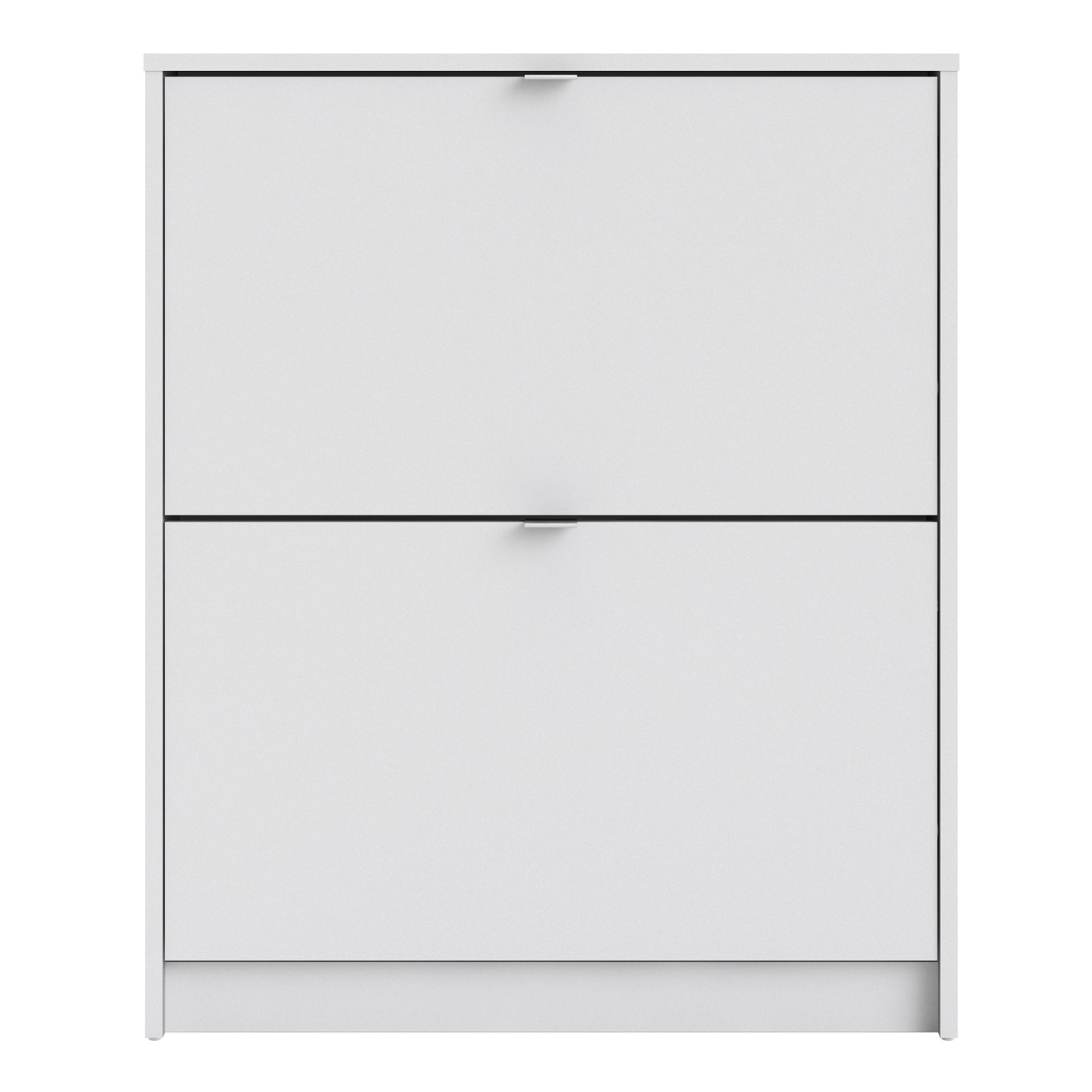 Shoes Shoe Cabinet 2 Flip Down Doors and 1 layer in White