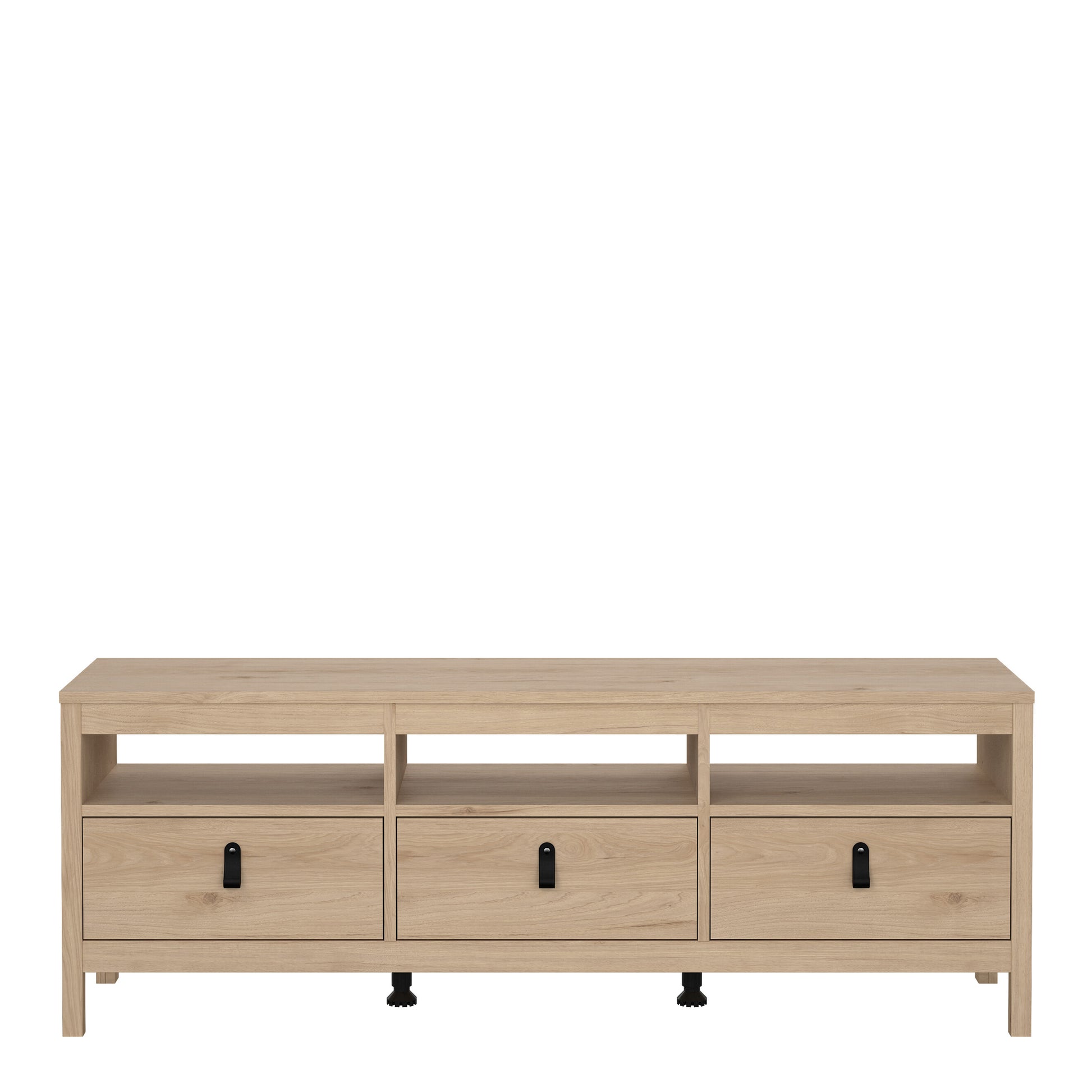 Barcelona TV-Unit 3 Drawers in Jackson Hickory Oak