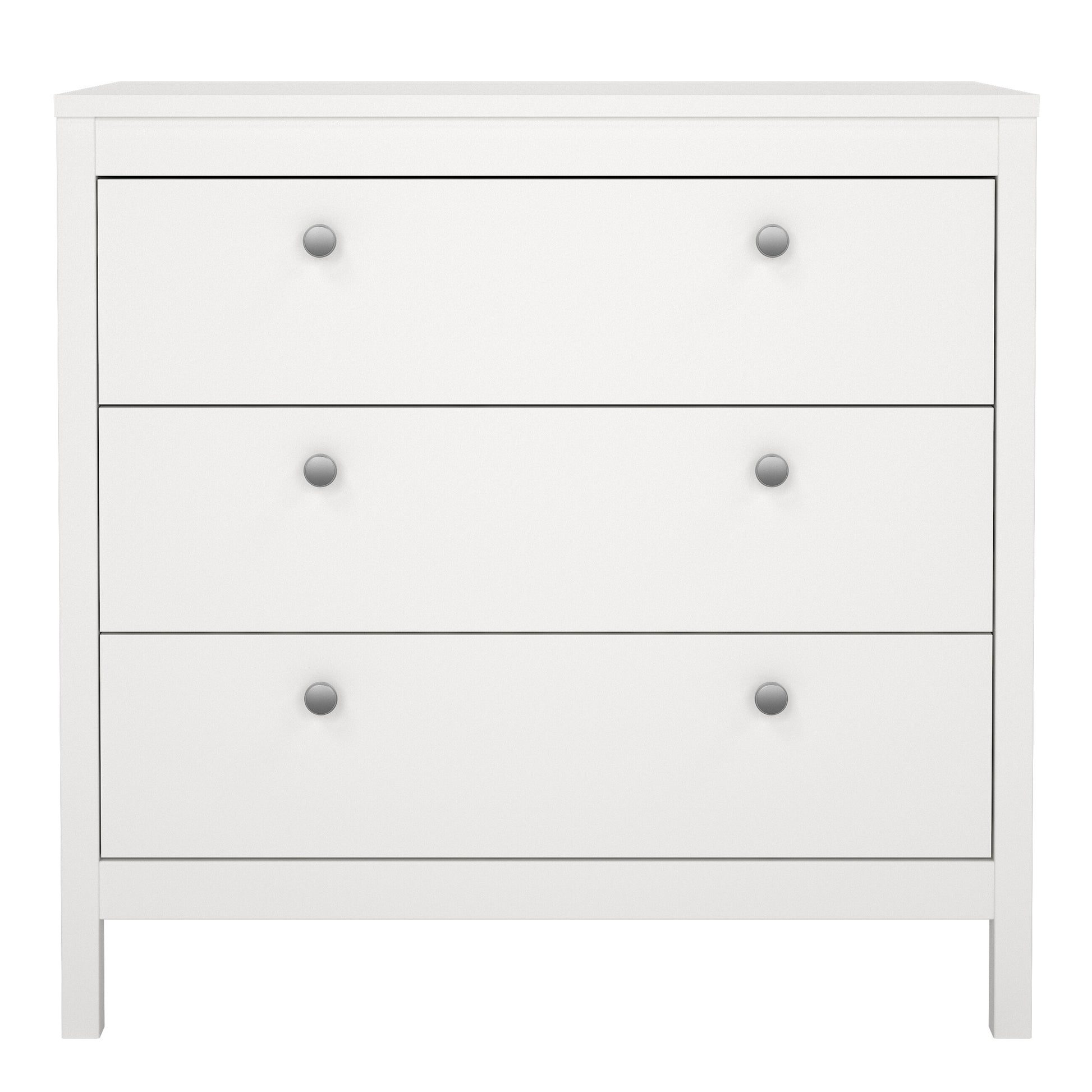 Madrid Chest 3 Drawers in White