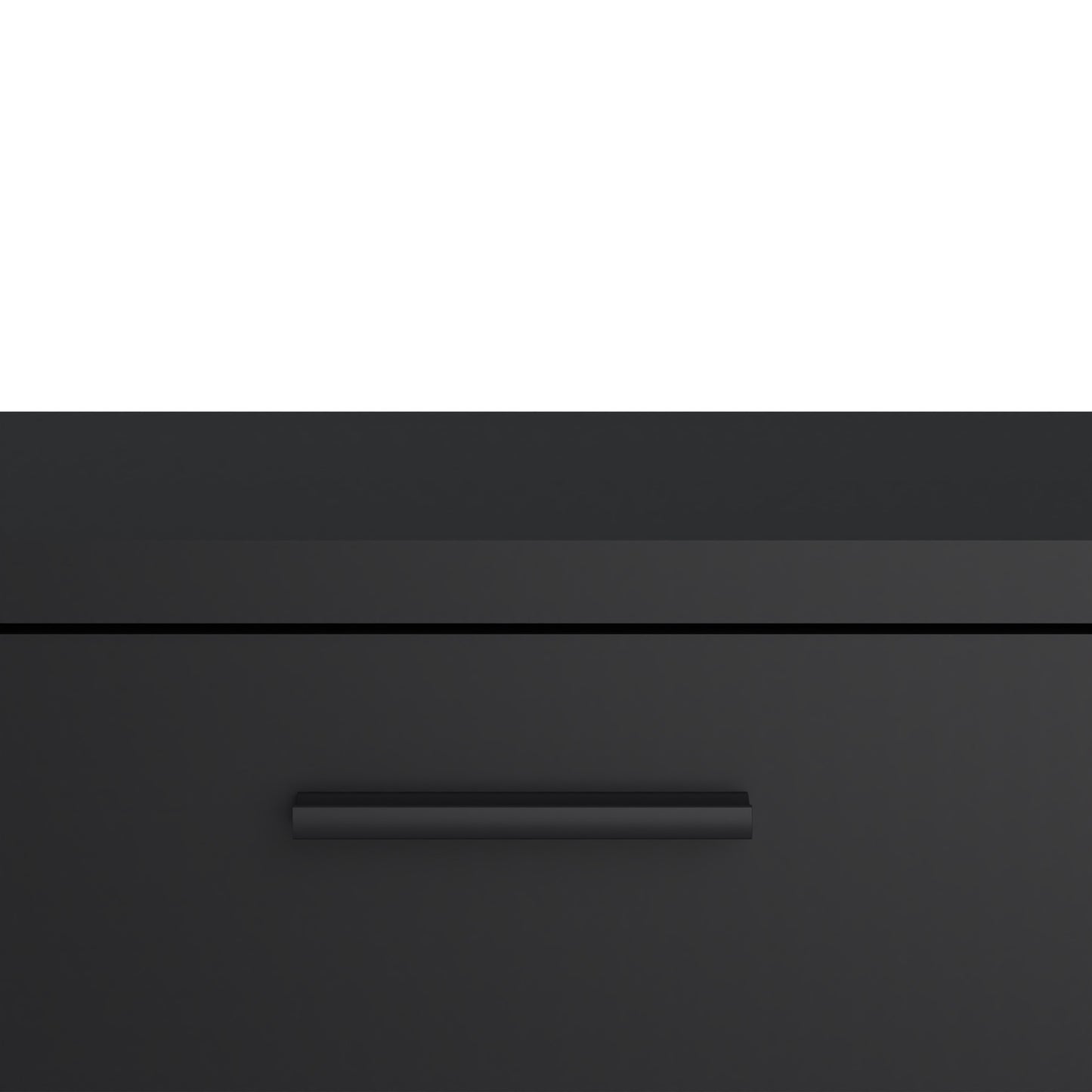 Media TV Unit with 2 Doors 1 Drawer 147cm Black