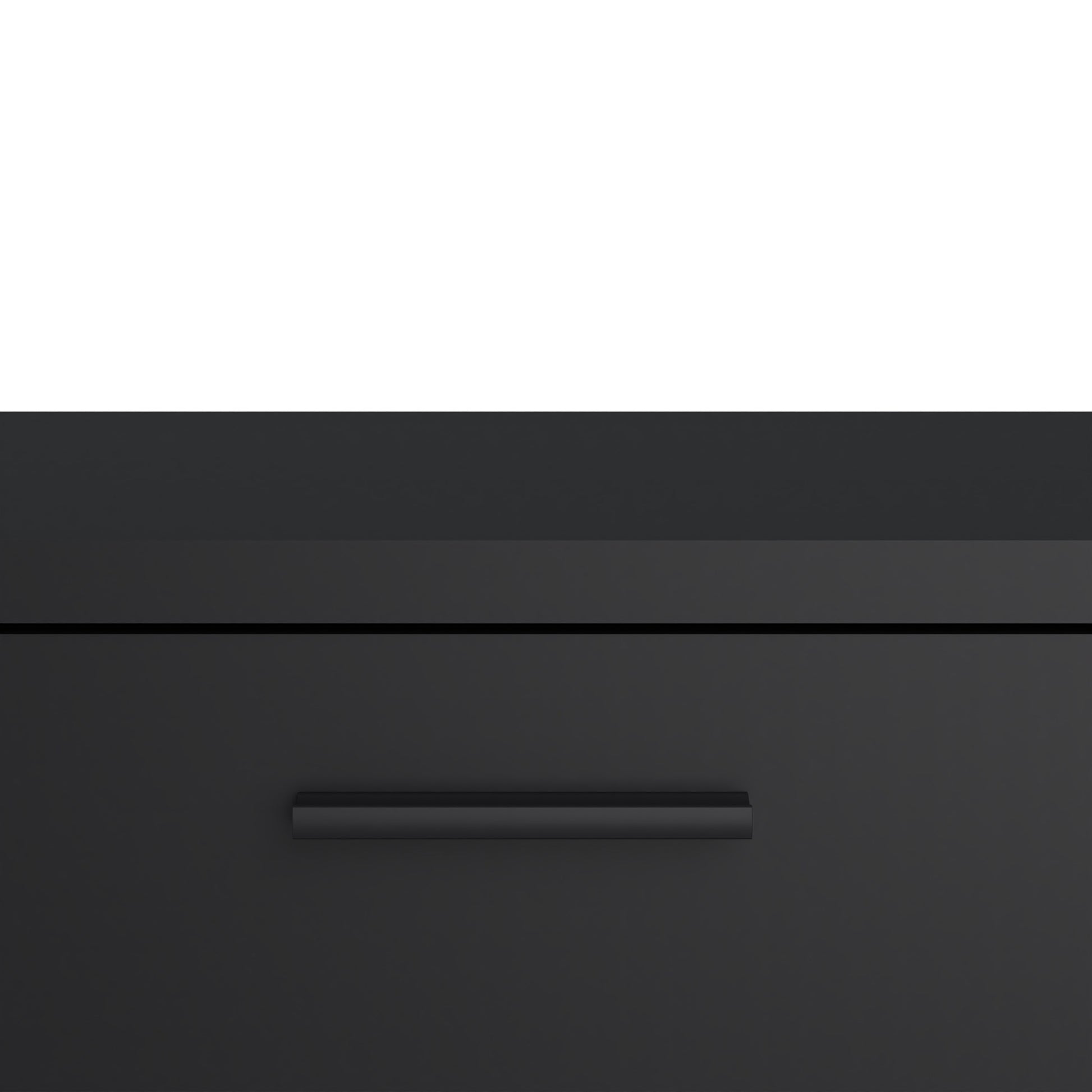 Media TV Unit with 2 Doors 1 Drawer 147cm Black