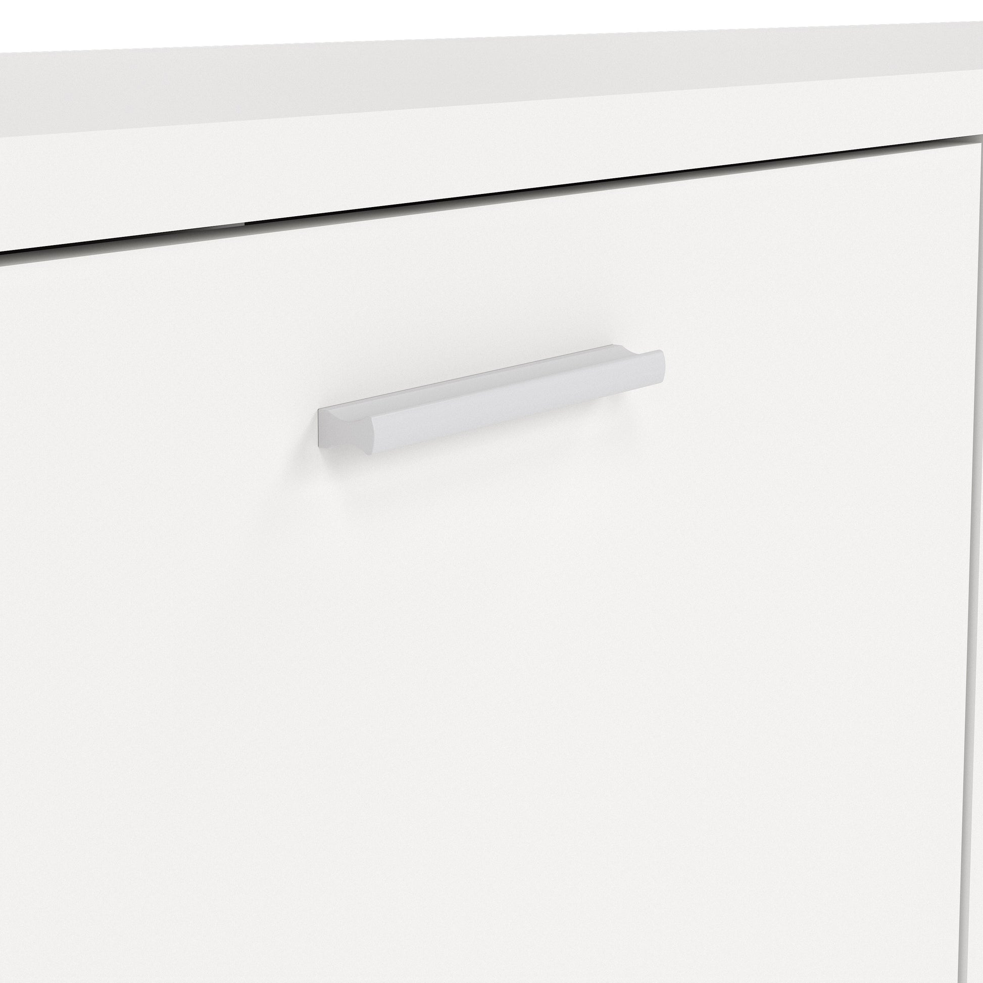 Media TV Unit with 2 Doors 1 Drawer in White