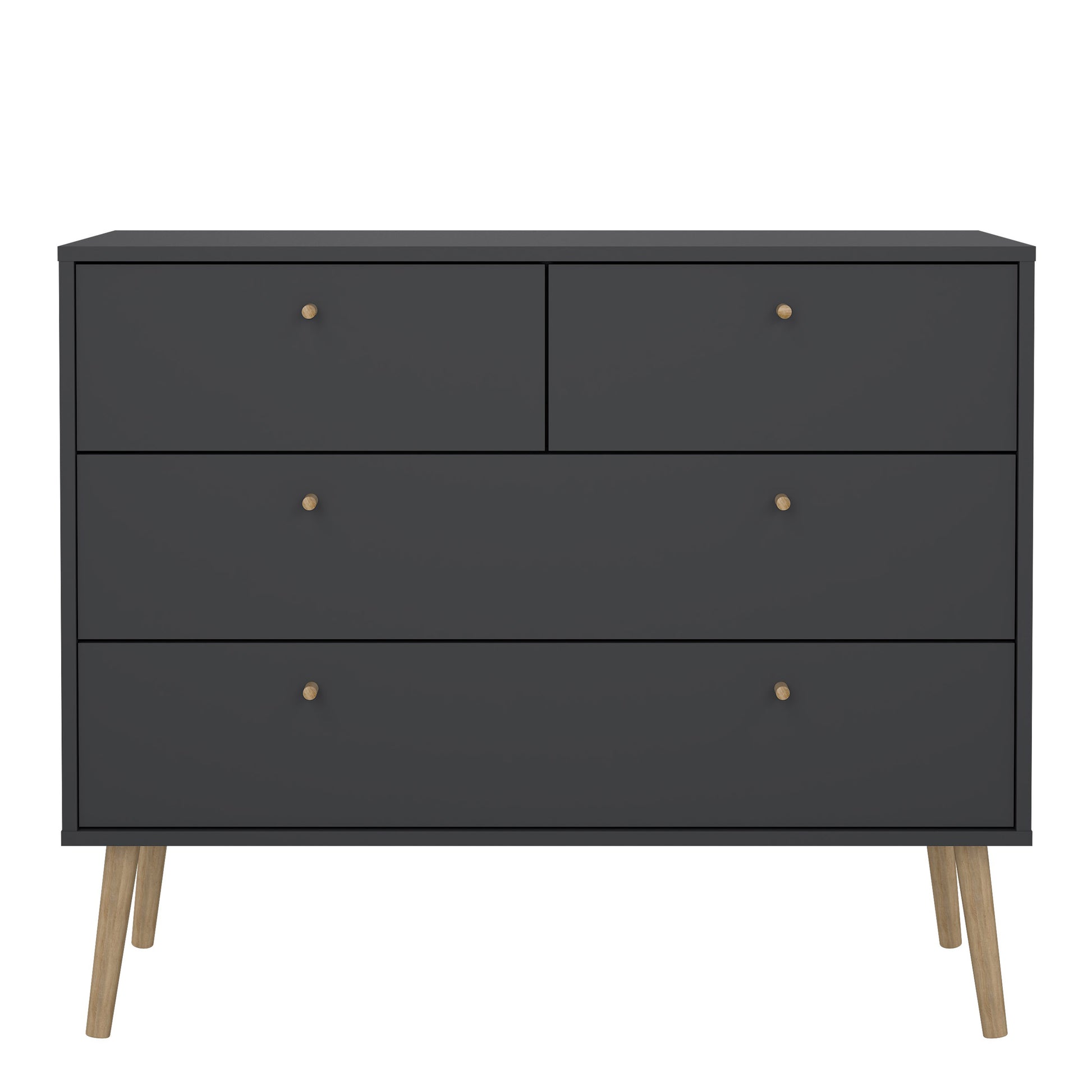 Cumbria Chest 2 + 2 Drawers Dark Grey