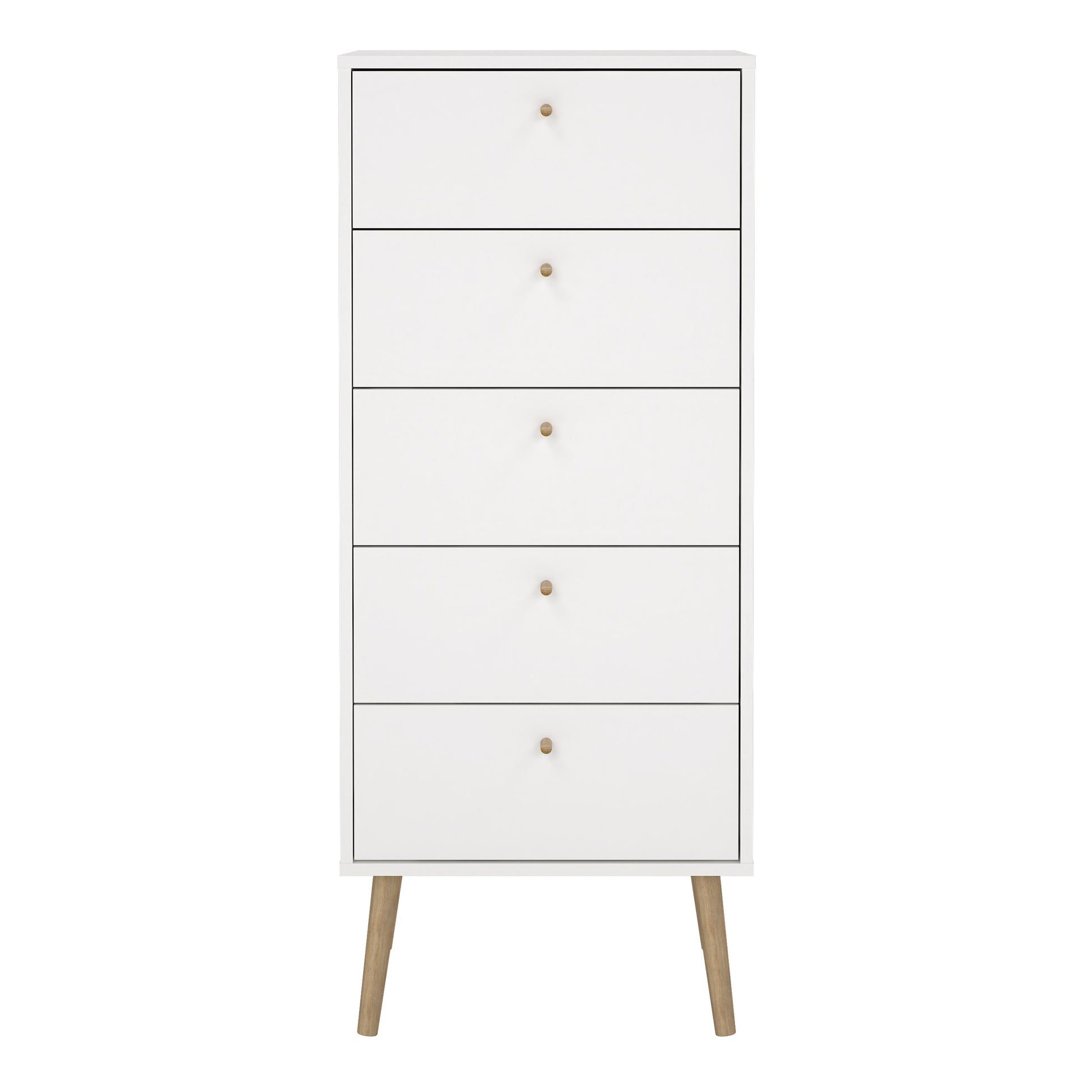 Cumbria Chest 5 Drawers White