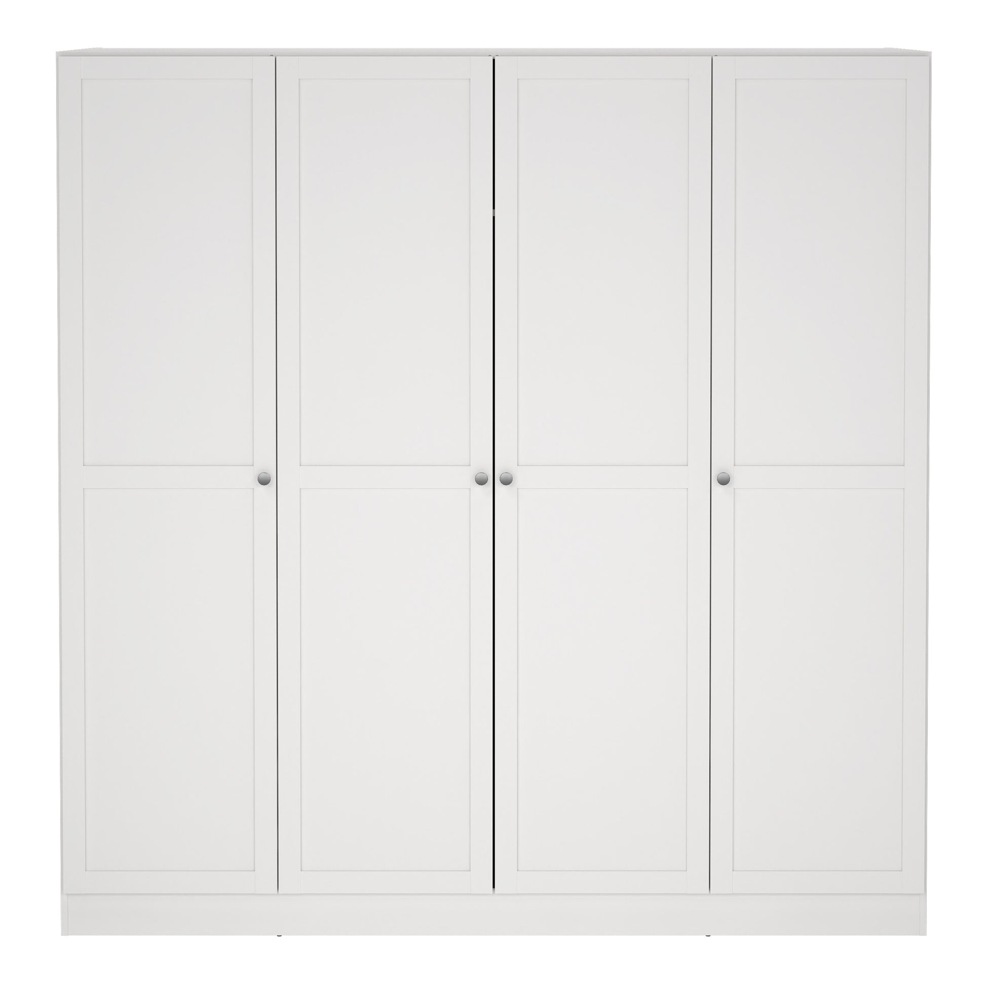 Brande Wardrobe with 4 Frame Doors in White