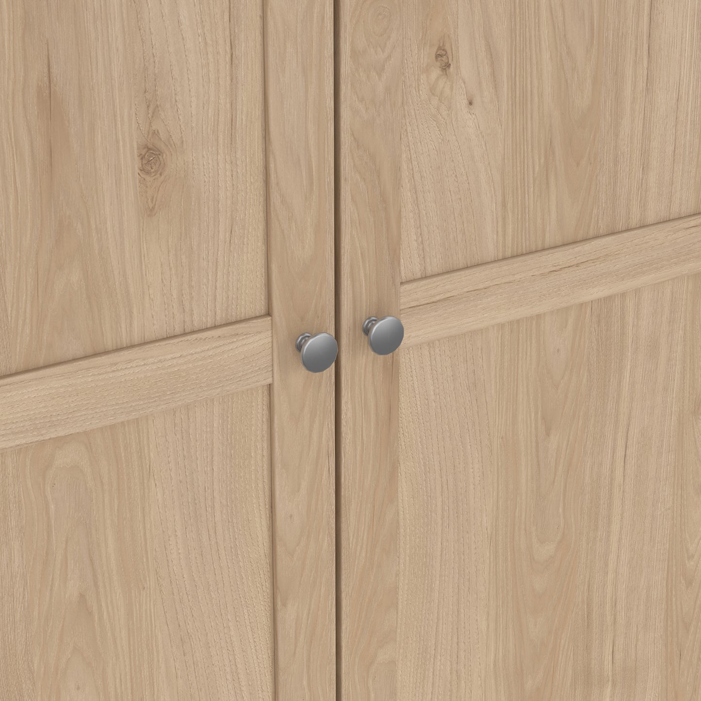 Brande Wardrobe with 4 Frame Doors in Jackson Hickory Oak