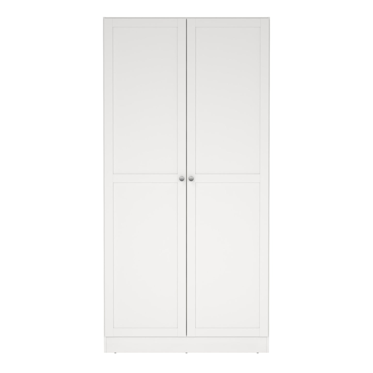Brande Wardrobe with 2 Frame Doors in White