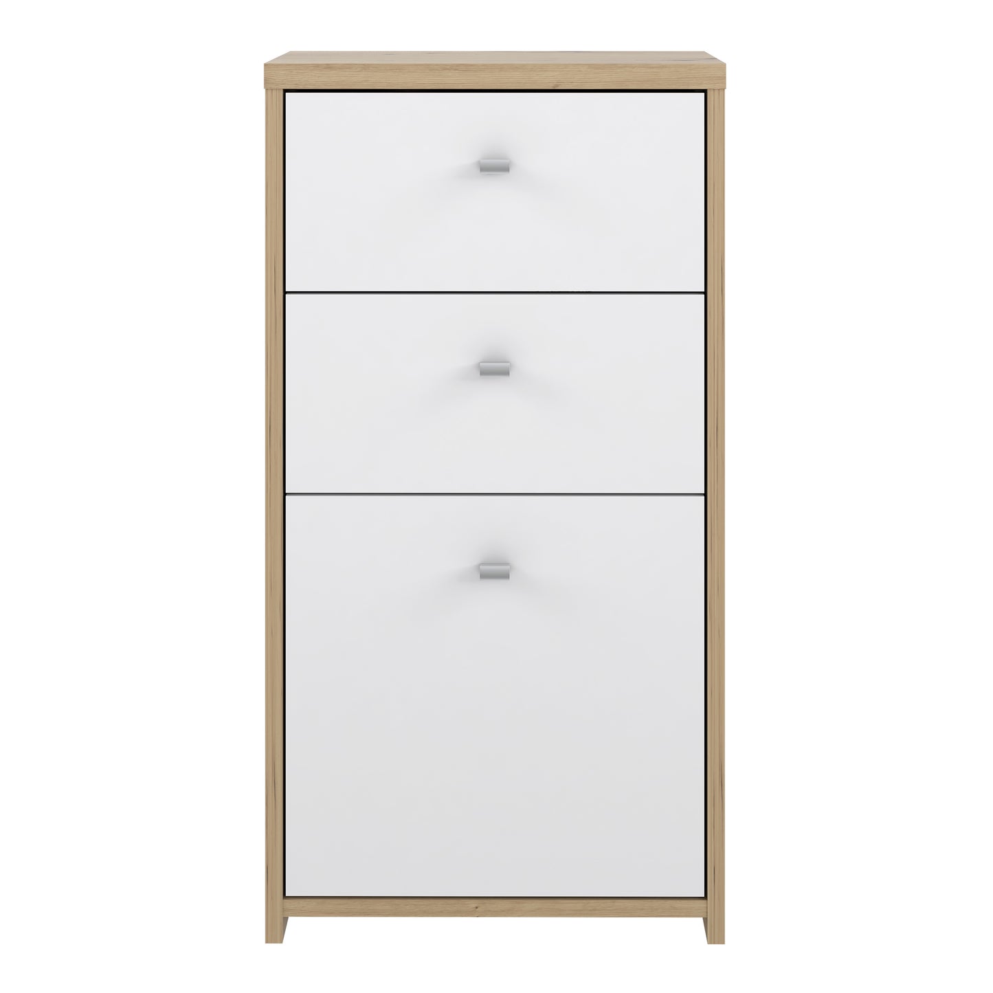 Best Chest Storage Cabinet 2 Drawers 1 Door in Artisan Oak/White