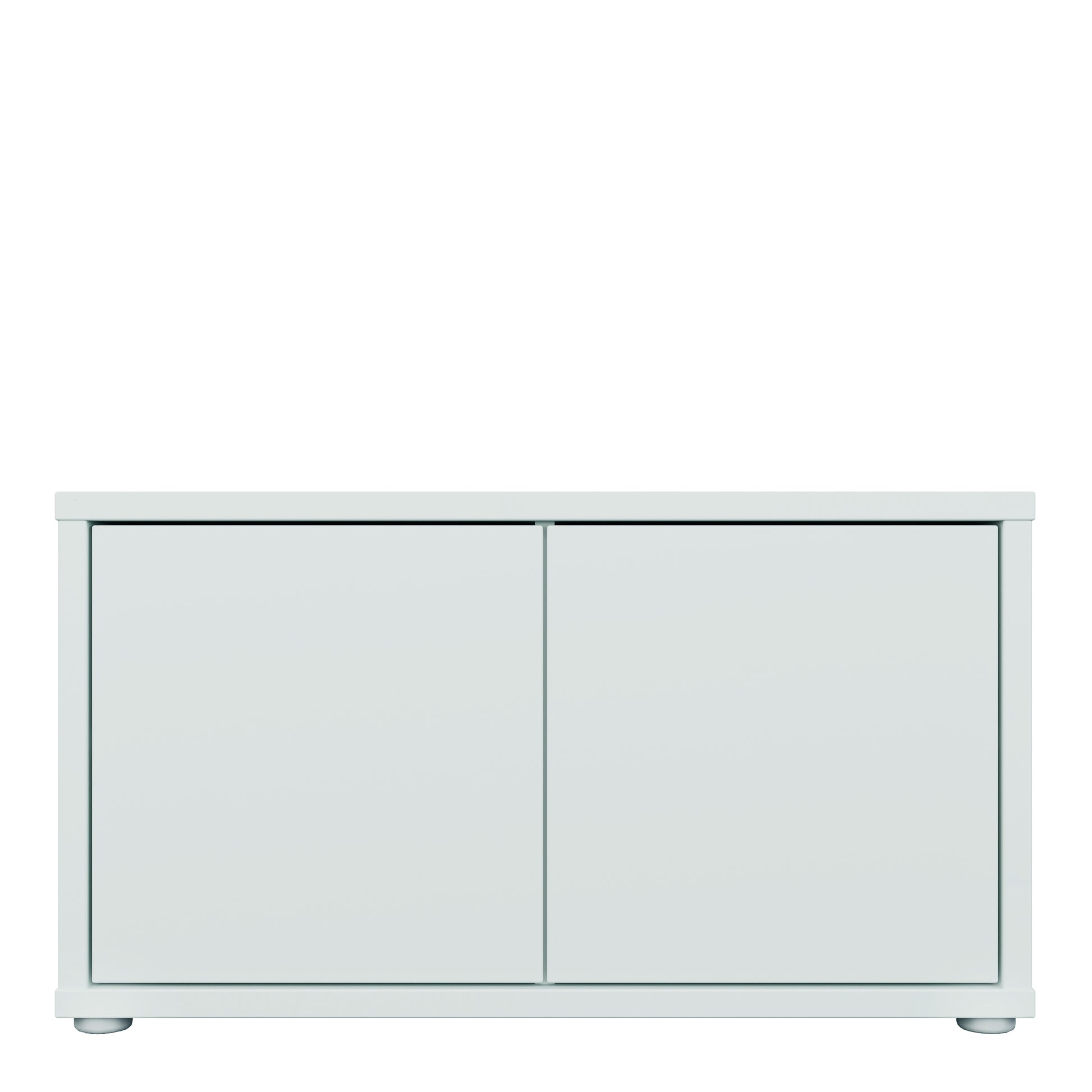 Alice Springs Bench with 2 Doors Push-to-Open in Light Grey