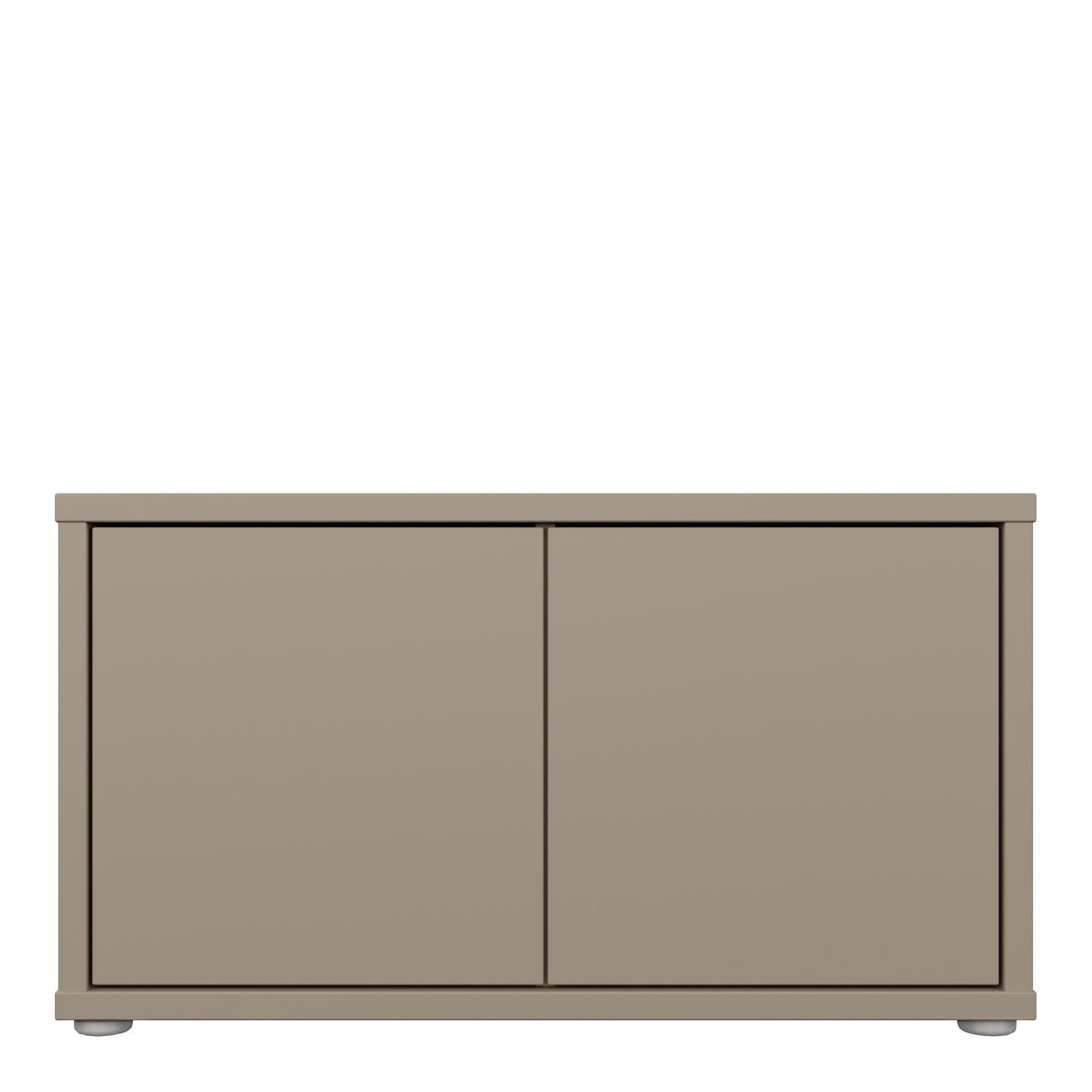 Alice Springs Bench with 2 Doors Push-to-Open in Taupe