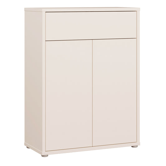 Alice Springs Shoe Cabinet with 2 Doors Push-to-Open & 1 Drawer Push-to-Open in Sand