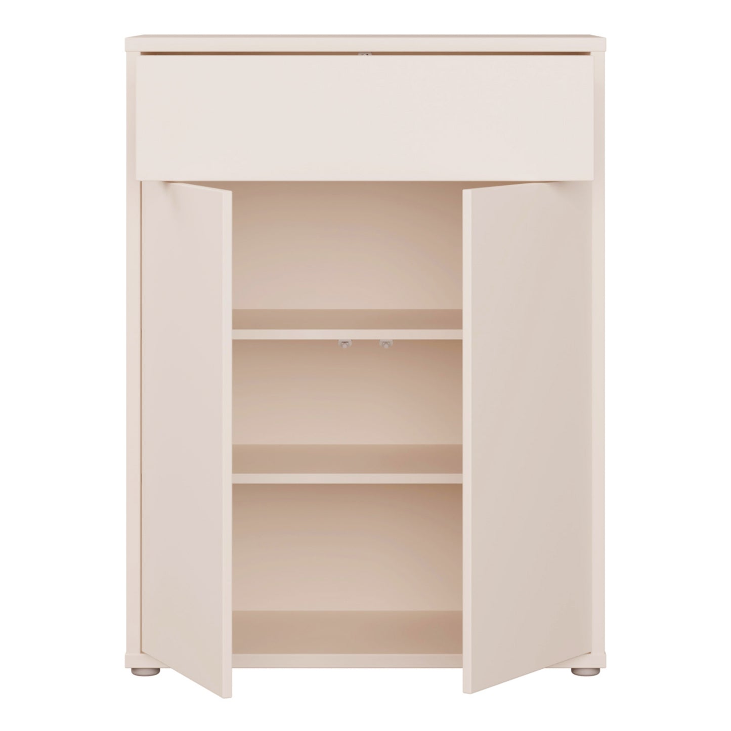 Alice Springs Shoe Cabinet with 2 Doors Push-to-Open & 1 Drawer Push-to-Open in Sand
