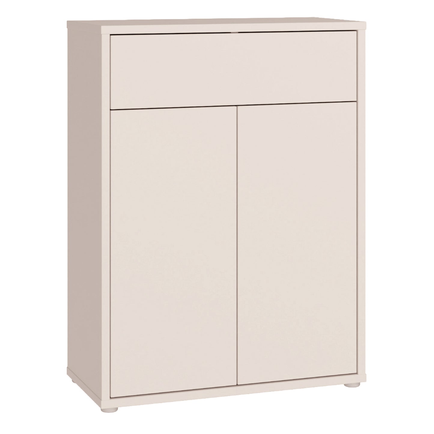Alice Springs Compact Shoe Cabinet with 2 Doors Push-to-Open & 1 Drawer Push-to-Open in Sand