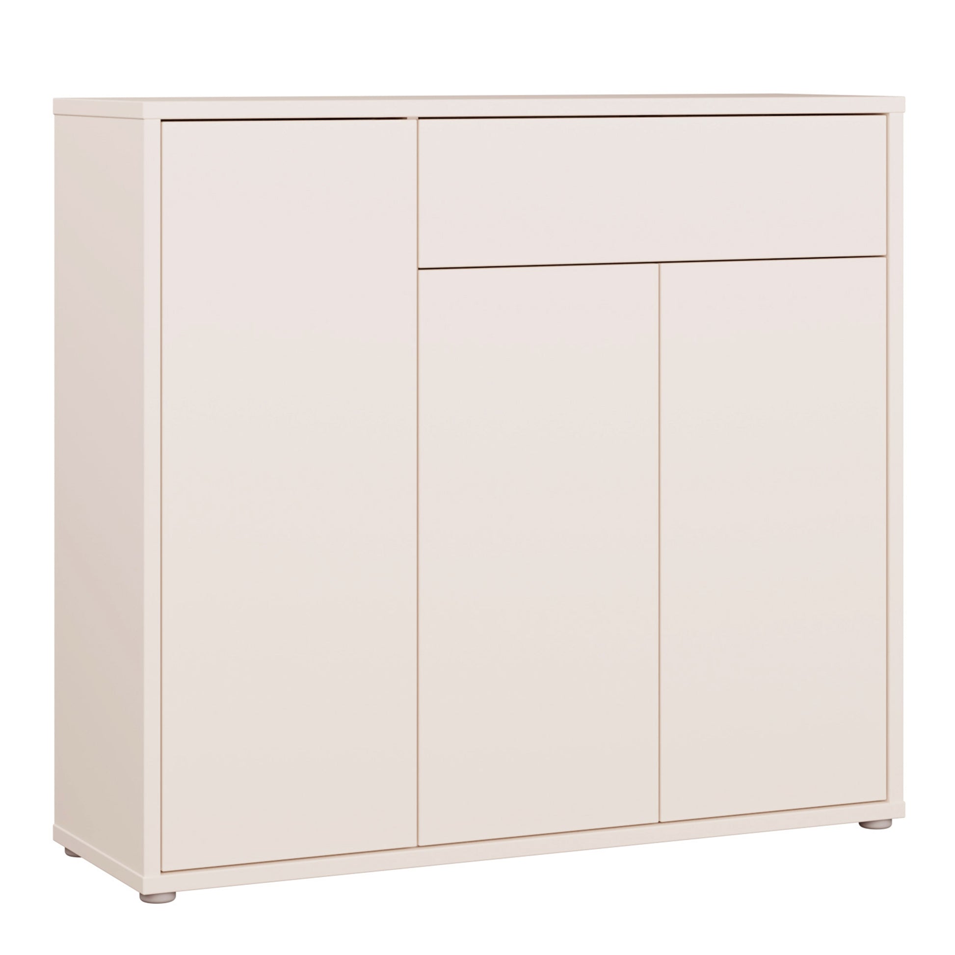 Alice Springs Shoe Cabinet with 3 Doors Push-to-Open & 1 Drawer Push-to-Open in Sand