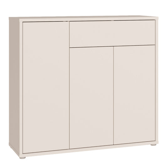 Alice Springs Sideboard with 3 Doors Push-to-Open & 1 Drawer Push-to-Open in Sand