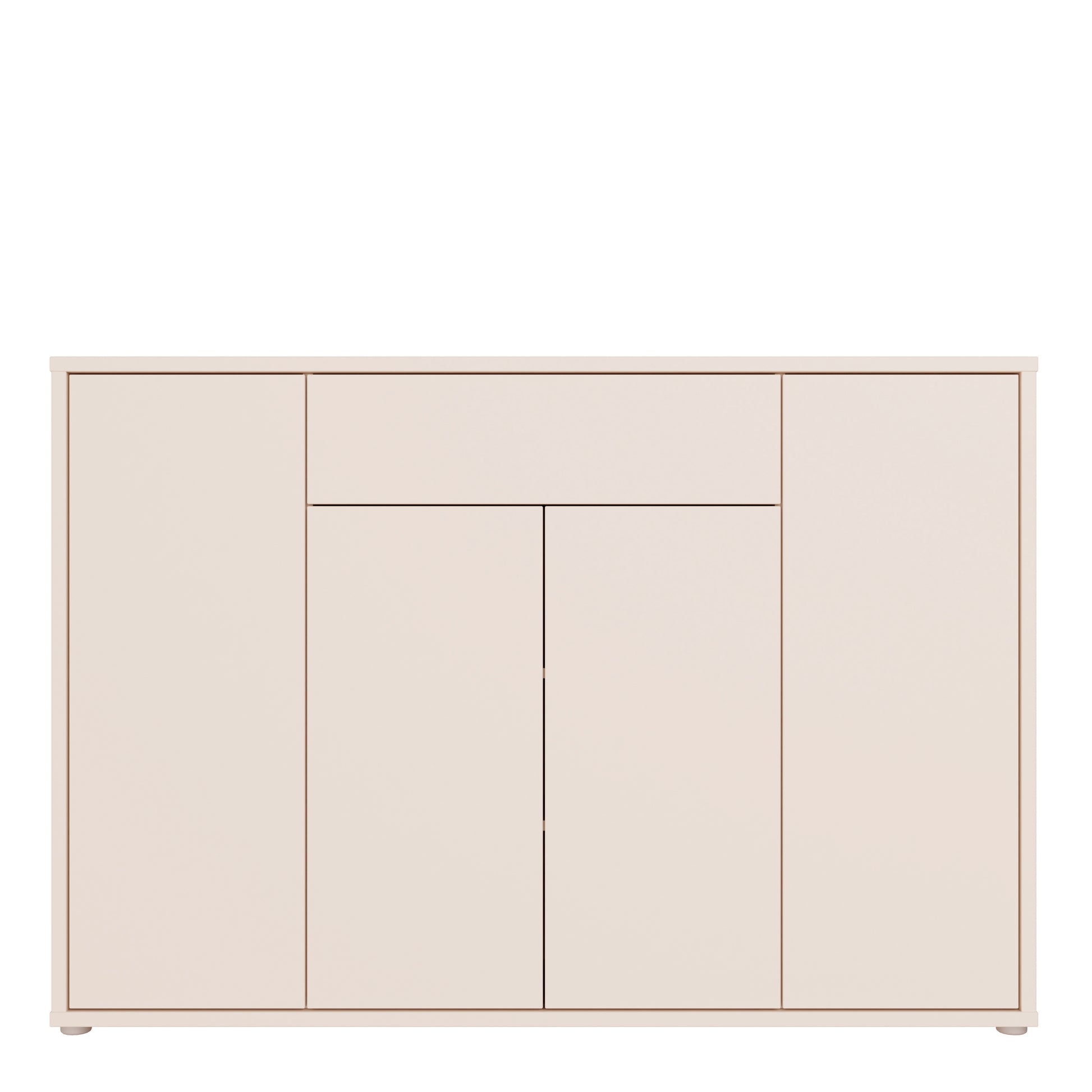 Alice Springs Sideboard with 4 Doors Push-to-Open & 1 Centralised Drawer Push-to-Open in Sand