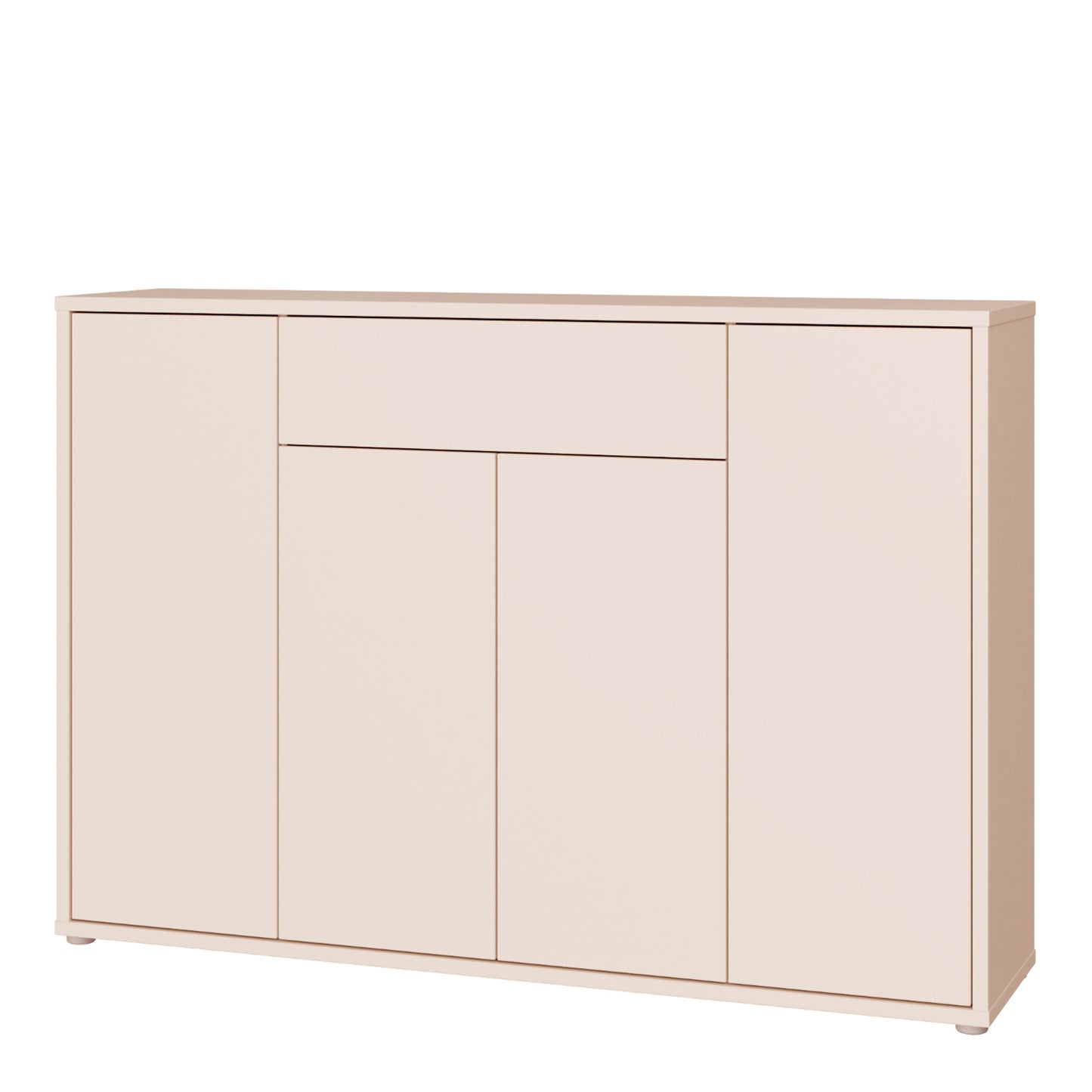 Alice Springs Sideboard with 4 Doors Push-to-Open & 1 Centralised Drawer Push-to-Open in Sand