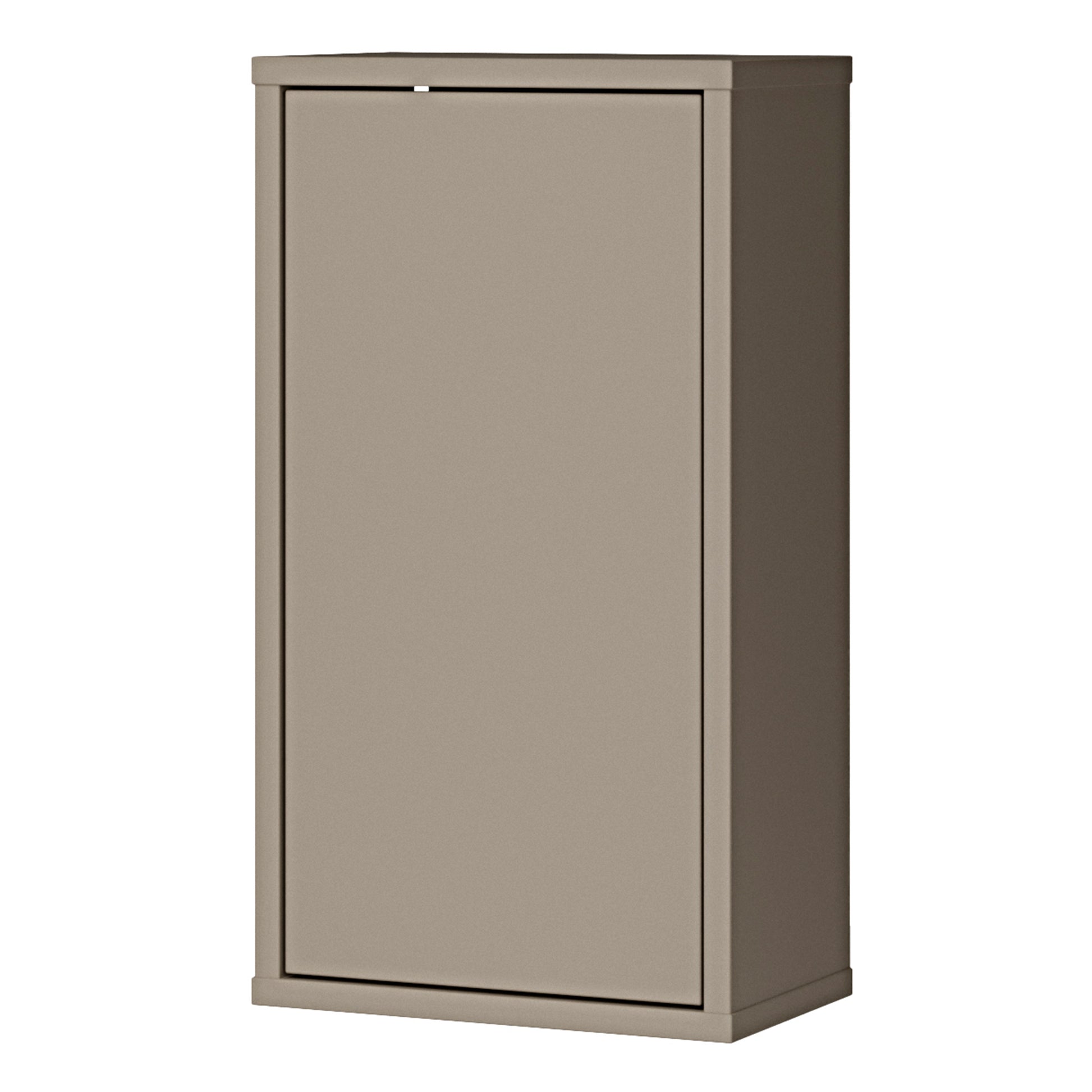 Alice Springs Hanging Storage Cupboard with 1 Door Push-to-Open in Taupe