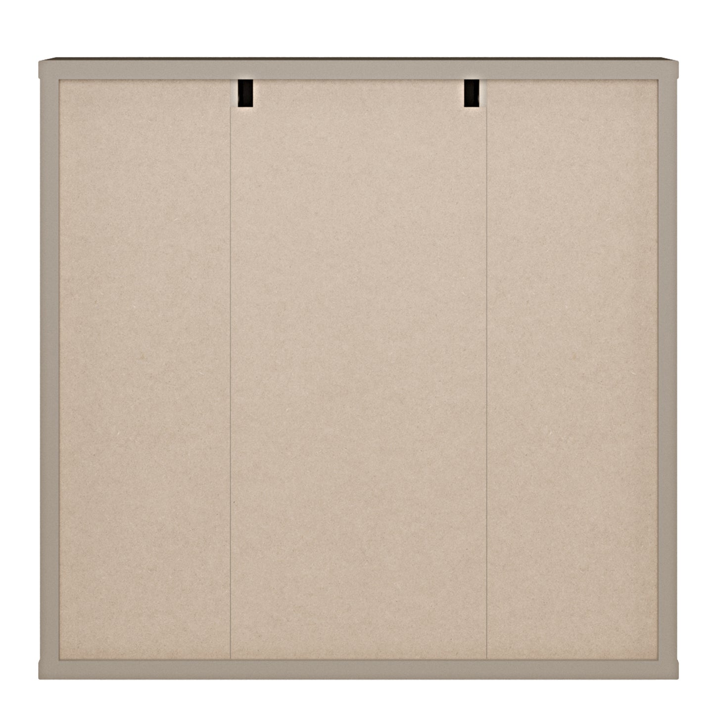 Alice Springs Hanging Mirror Cupboard with 3 Doors Push-to-Open in Taupe