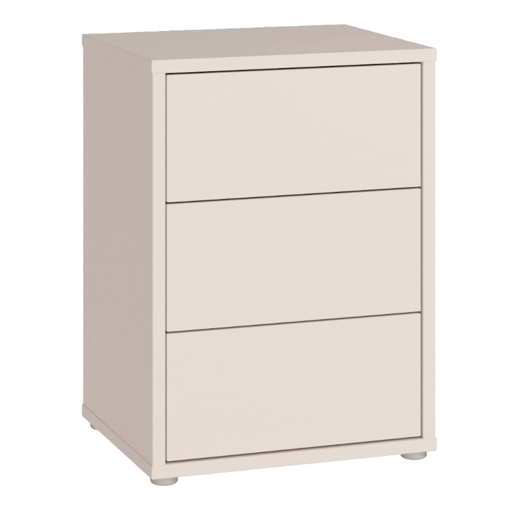 Alice Springs Bedside Cabinet with 3 Drawers Push-to-Open in Sand