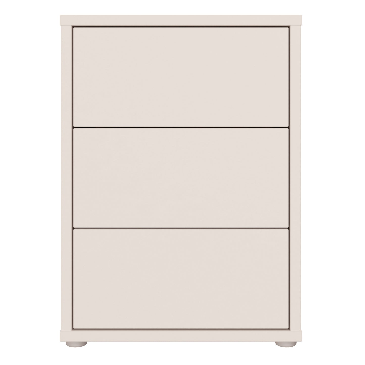 Alice Springs Bedside Cabinet with 3 Drawers Push-to-Open in Sand