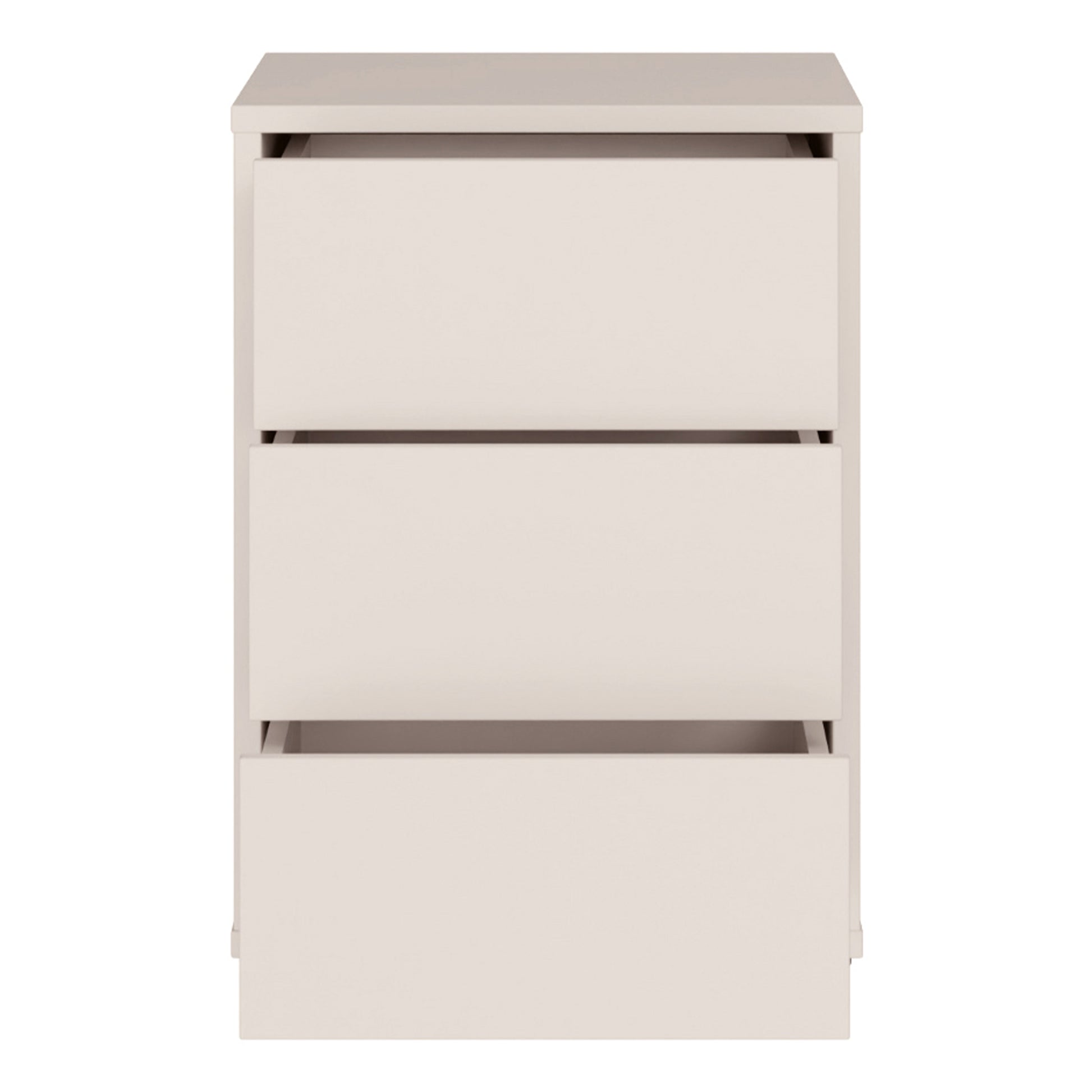 Alice Springs Bedside Cabinet with 3 Drawers Push-to-Open in Sand