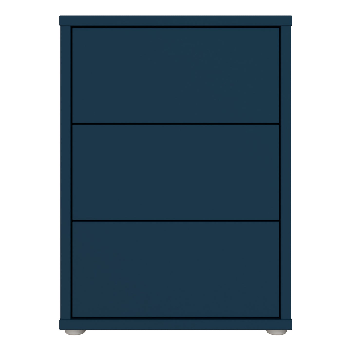 Alice Springs Bedside Cabinet with 3 Drawers Push-to-Open in Night Blue