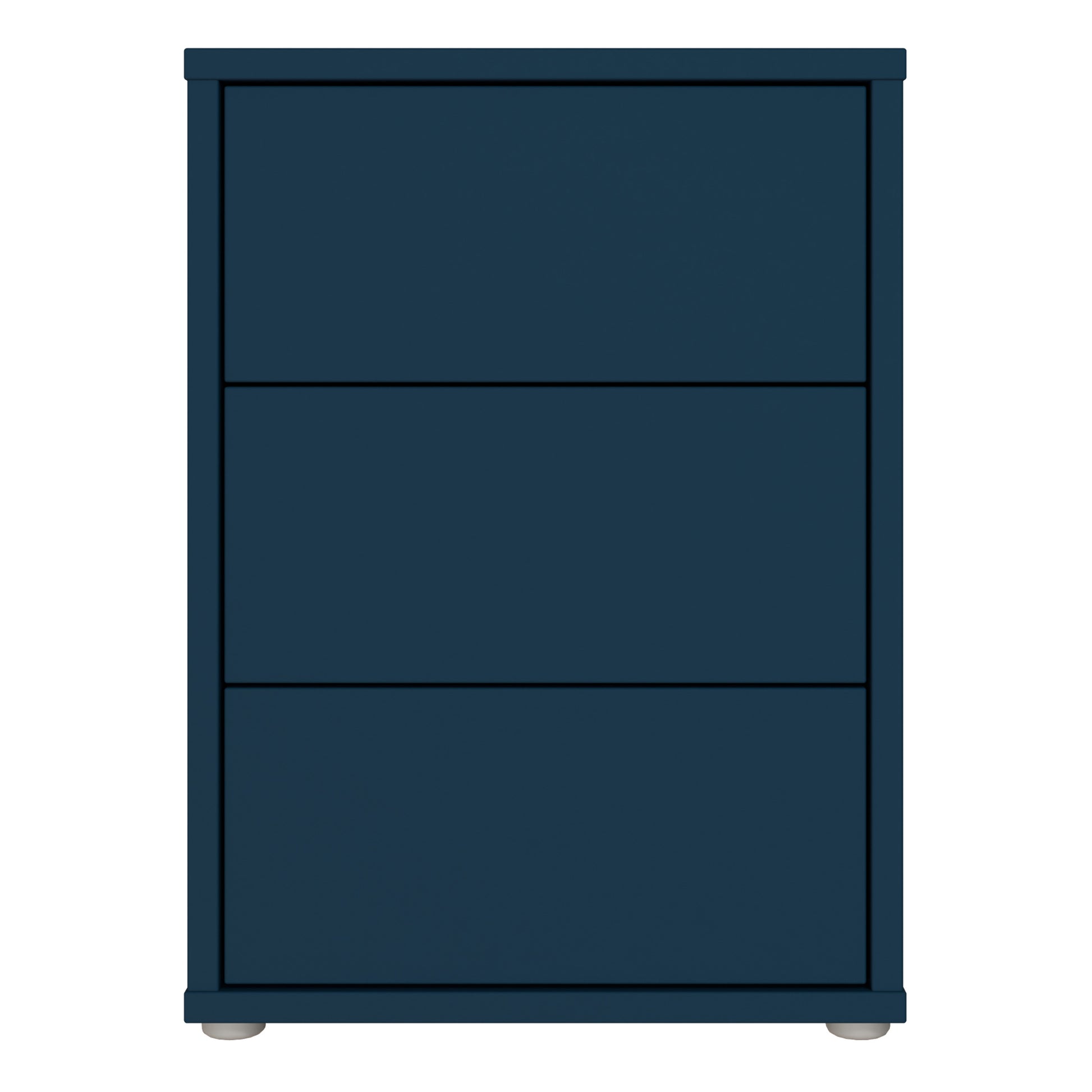 Alice Springs Bedside Cabinet with 3 Drawers Push-to-Open in Night Blue
