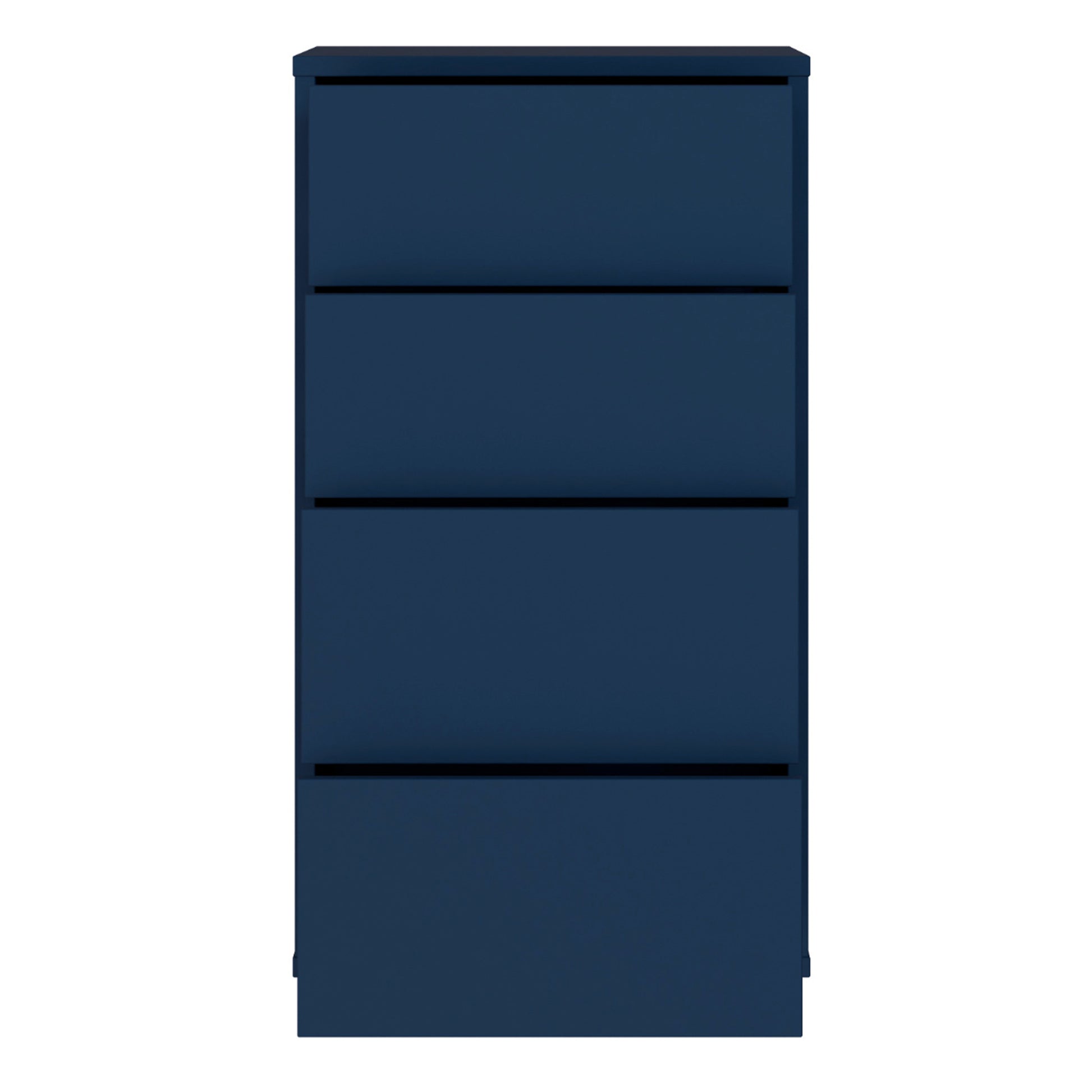 Alice Springs Tall 4 Drawer Chest with Push-to-Open Drawers in Night Blue