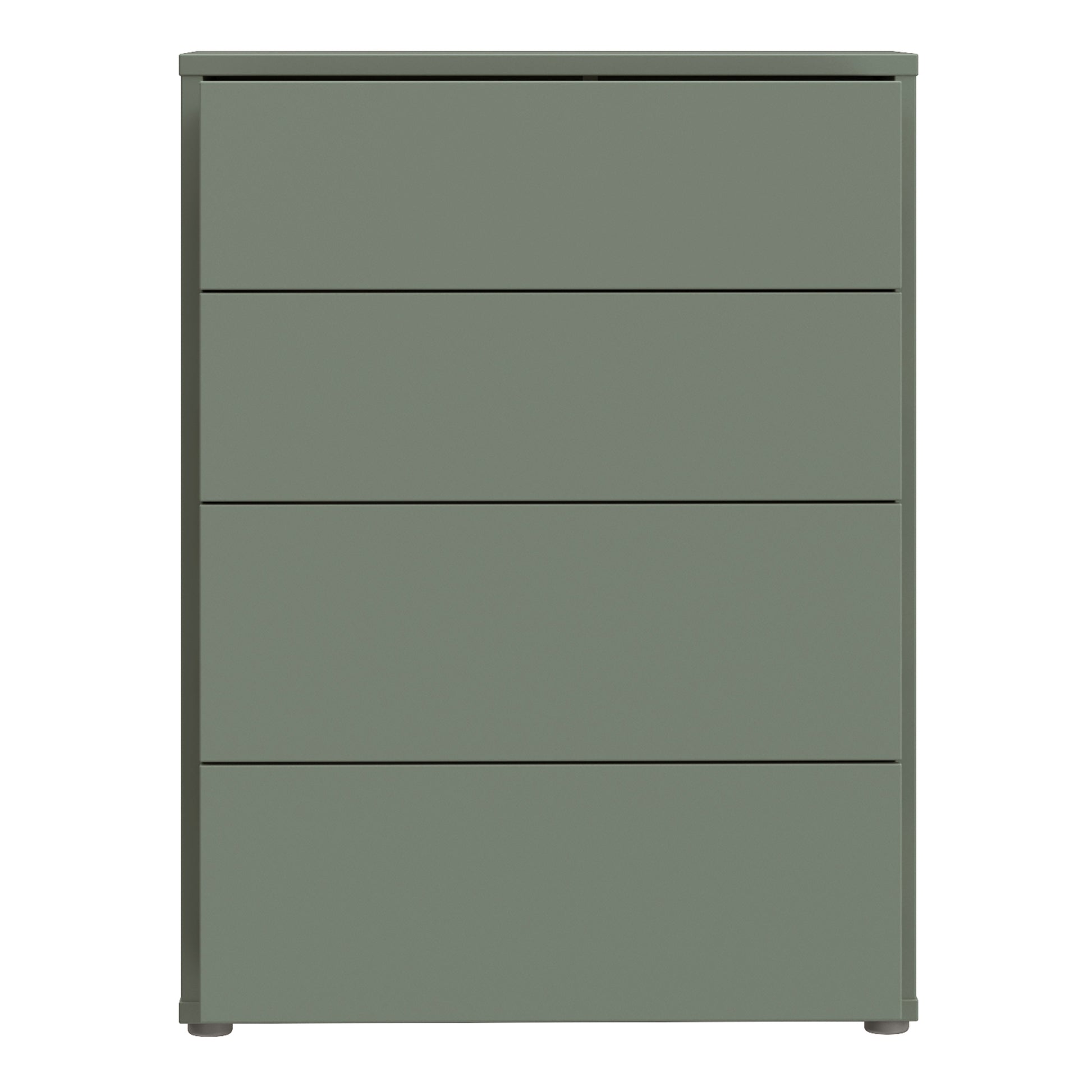 Alice Springs 4 Drawer Chest with Push-to-Open Drawers in Sage Green