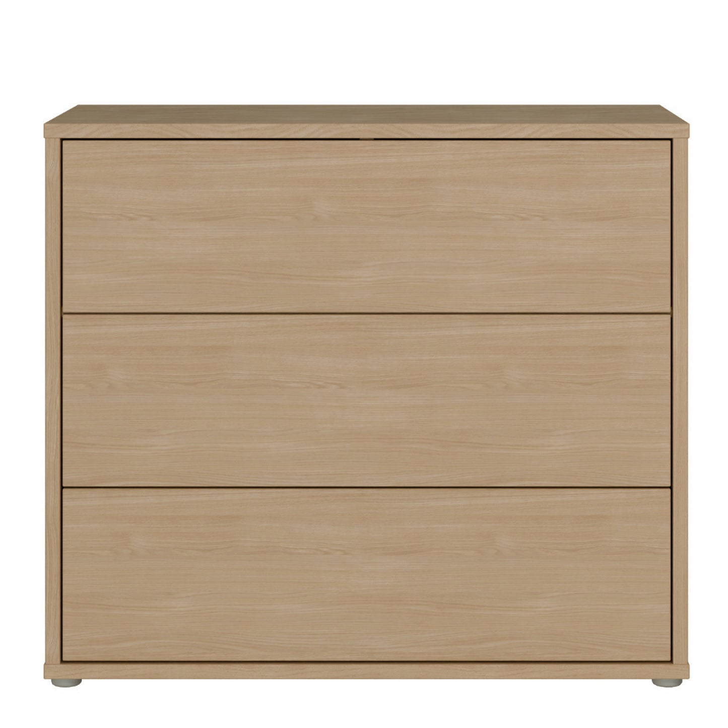 Alice Springs 3 Drawer Chest with Push-to-Open Drawers in Elegancia Oak