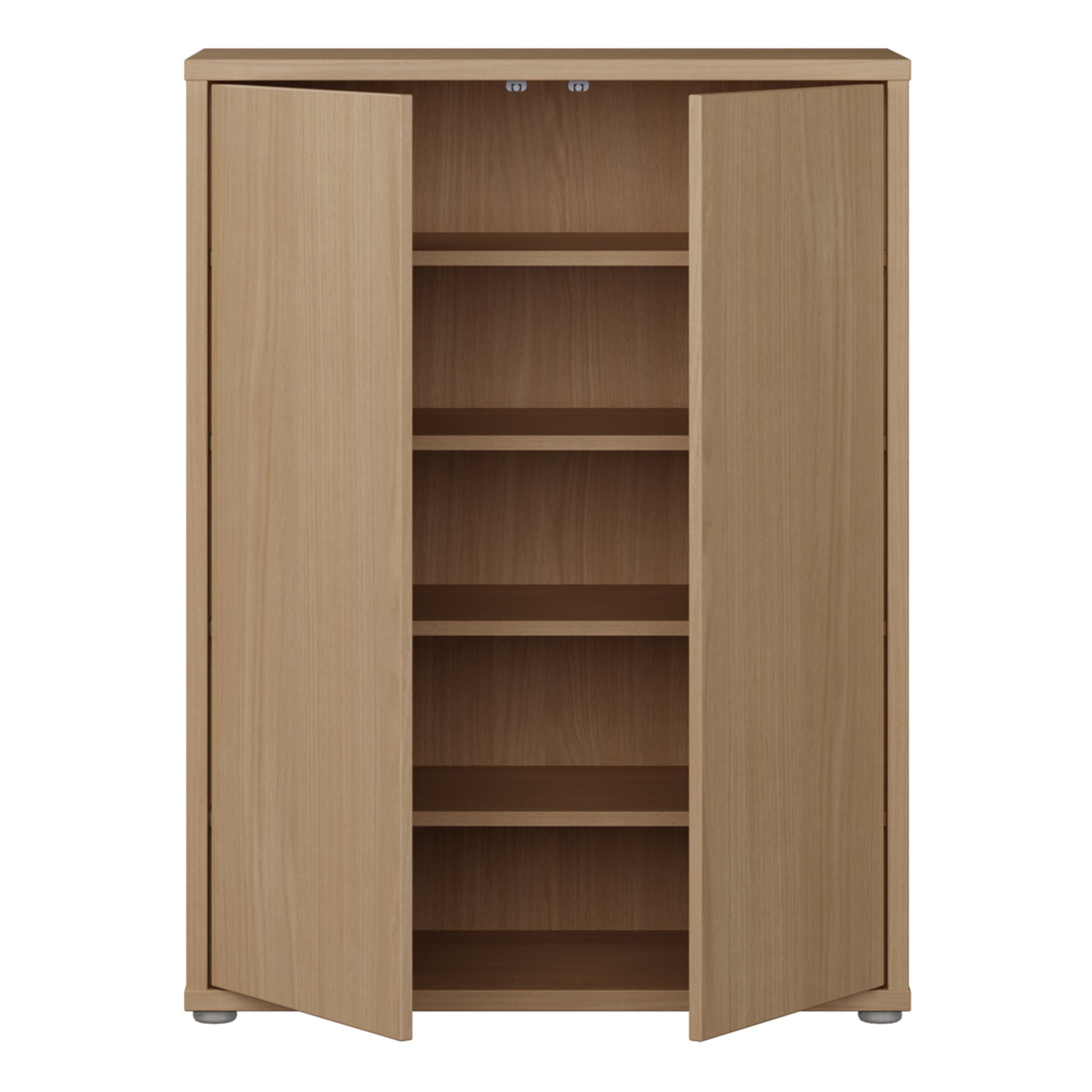 Alice Springs Shoe Cabinet with 2 Doors Push-to-Open in Elegancia Oak