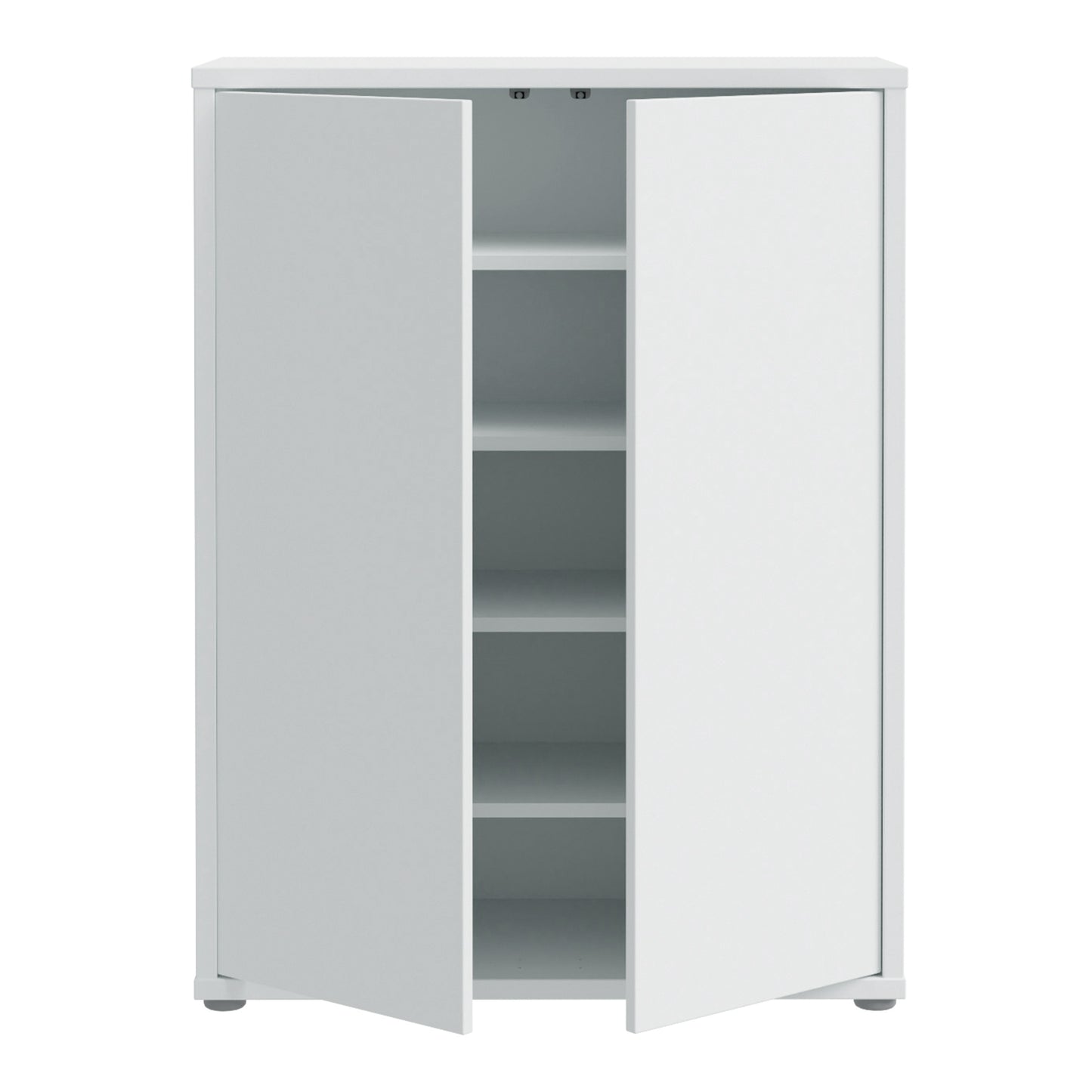 Alice Springs Shoe Cabinet with 2 Doors Push-to-Open in Light Grey