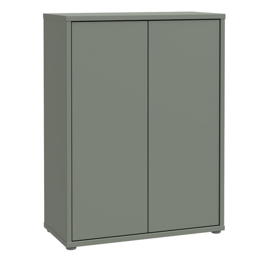 Alice Springs Shoe Cabinet with 2 Doors Push-to-Open in Sage Green