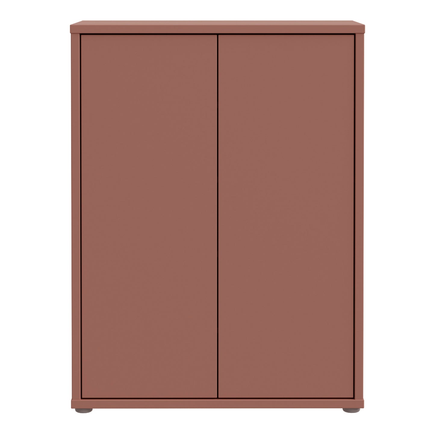 Alice Springs Shoe Cabinet with 2 Doors Push-to-Open in Terracotta