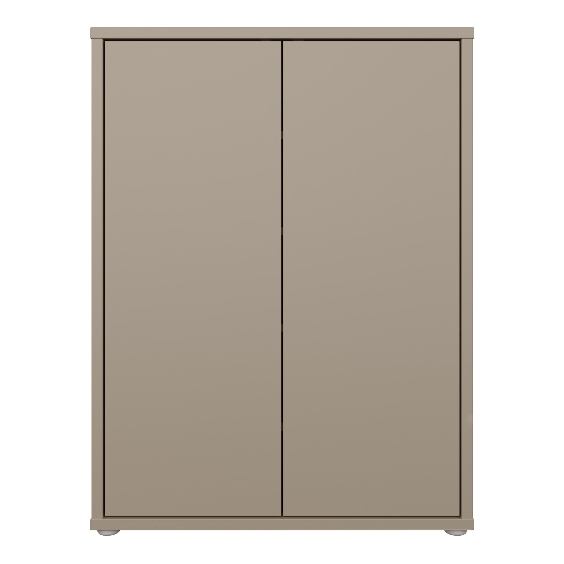 Alice Springs Shoe Cabinet with 2 Doors Push-to-Open in Taupe