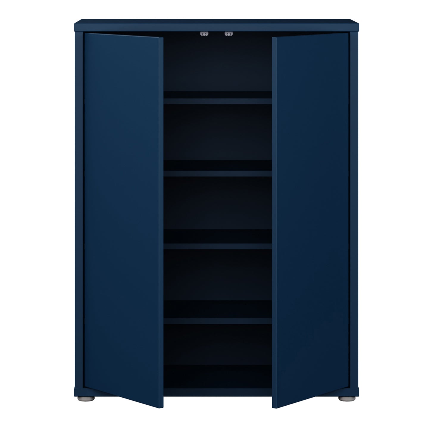 Alice Springs Shoe Cabinet with 2 Doors Push-to-Open in Night Blue