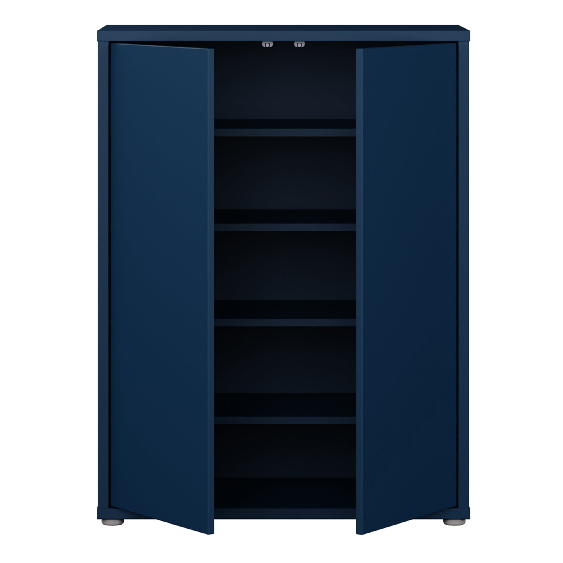 Alice Springs Shoe Cabinet with 2 Doors Push-to-Open in Night Blue