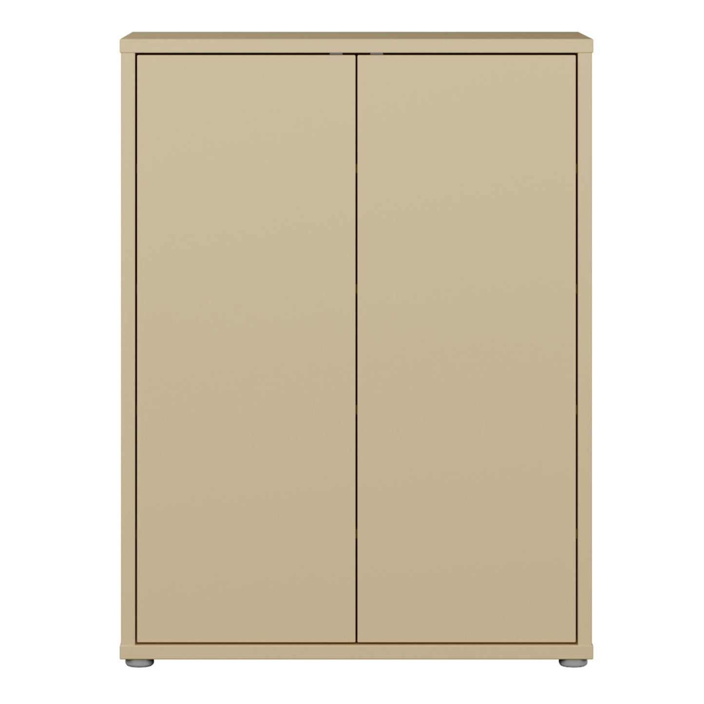 Alice Springs Shoe Cabinet with 2 Doors Push-to-Open in Butter Yellow