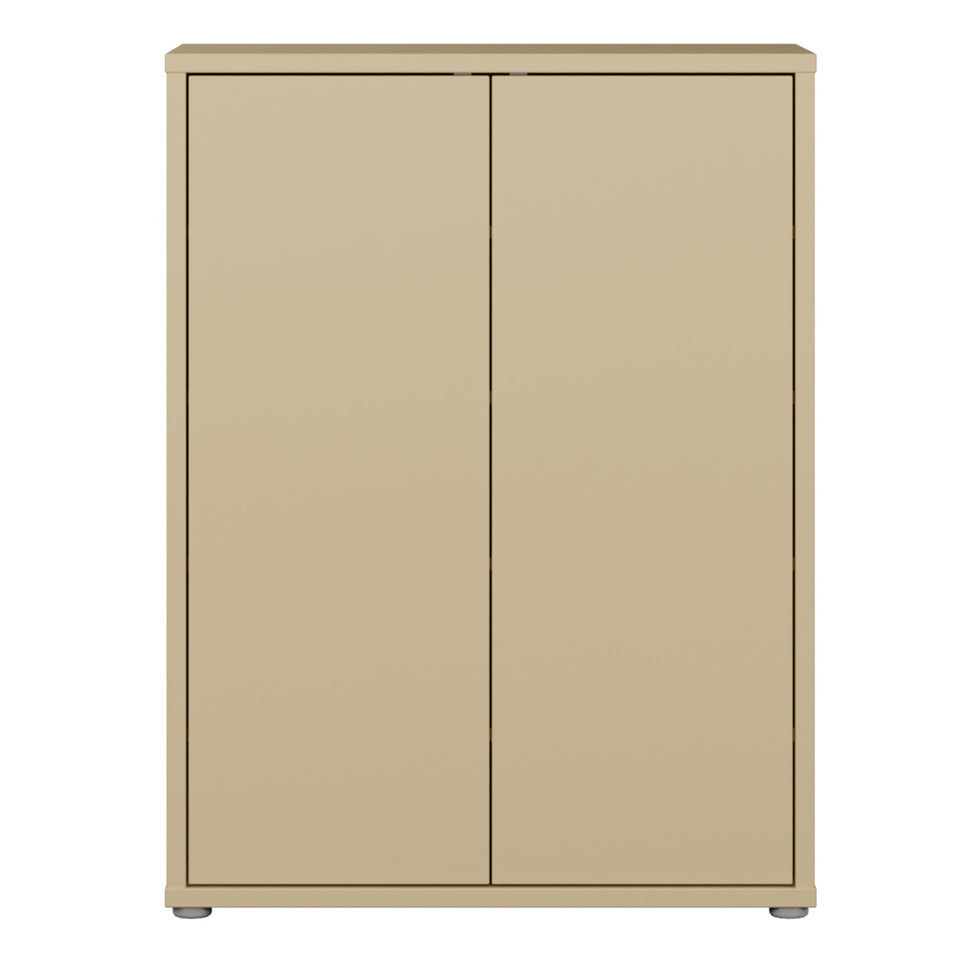 Alice Springs Shoe Cabinet with 2 Doors Push-to-Open in Butter Yellow