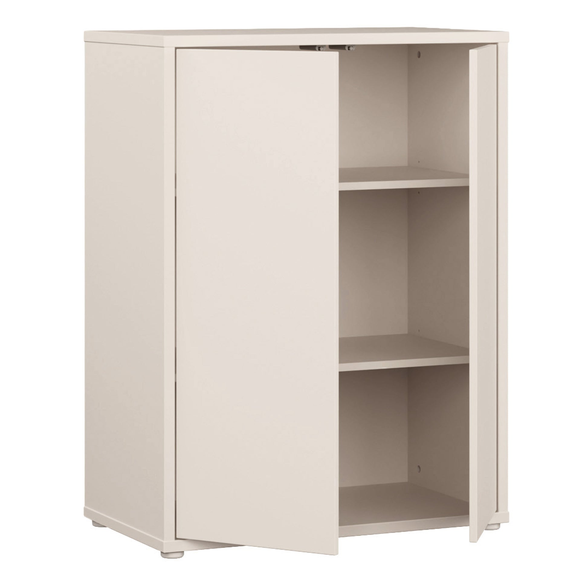 Alice Springs Tall 2 Door Cupboard with Push-to-Open Doors in Sand
