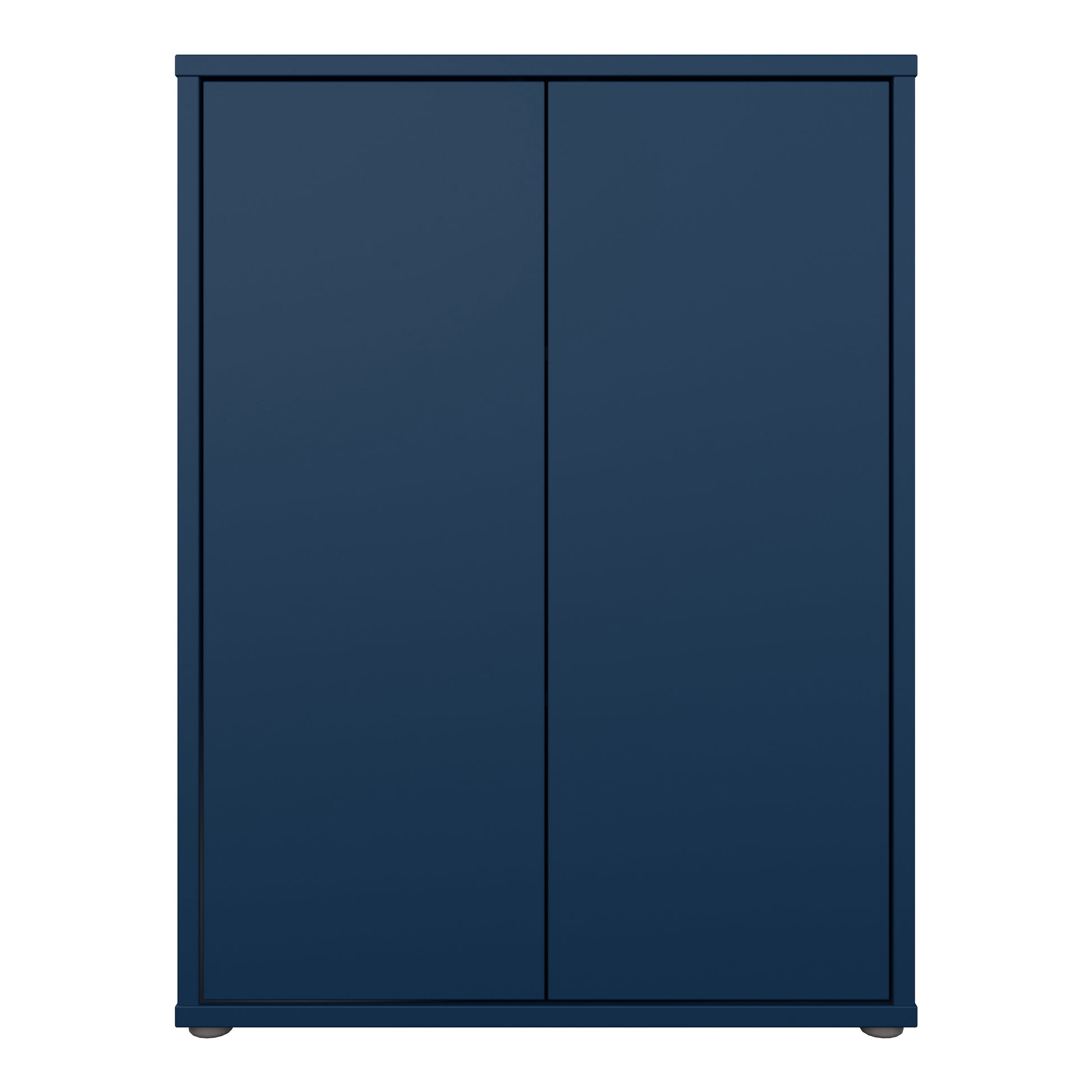 Alice Springs Tall 2 Door Cupboard with Push-to-Open Doors in Night Blue
