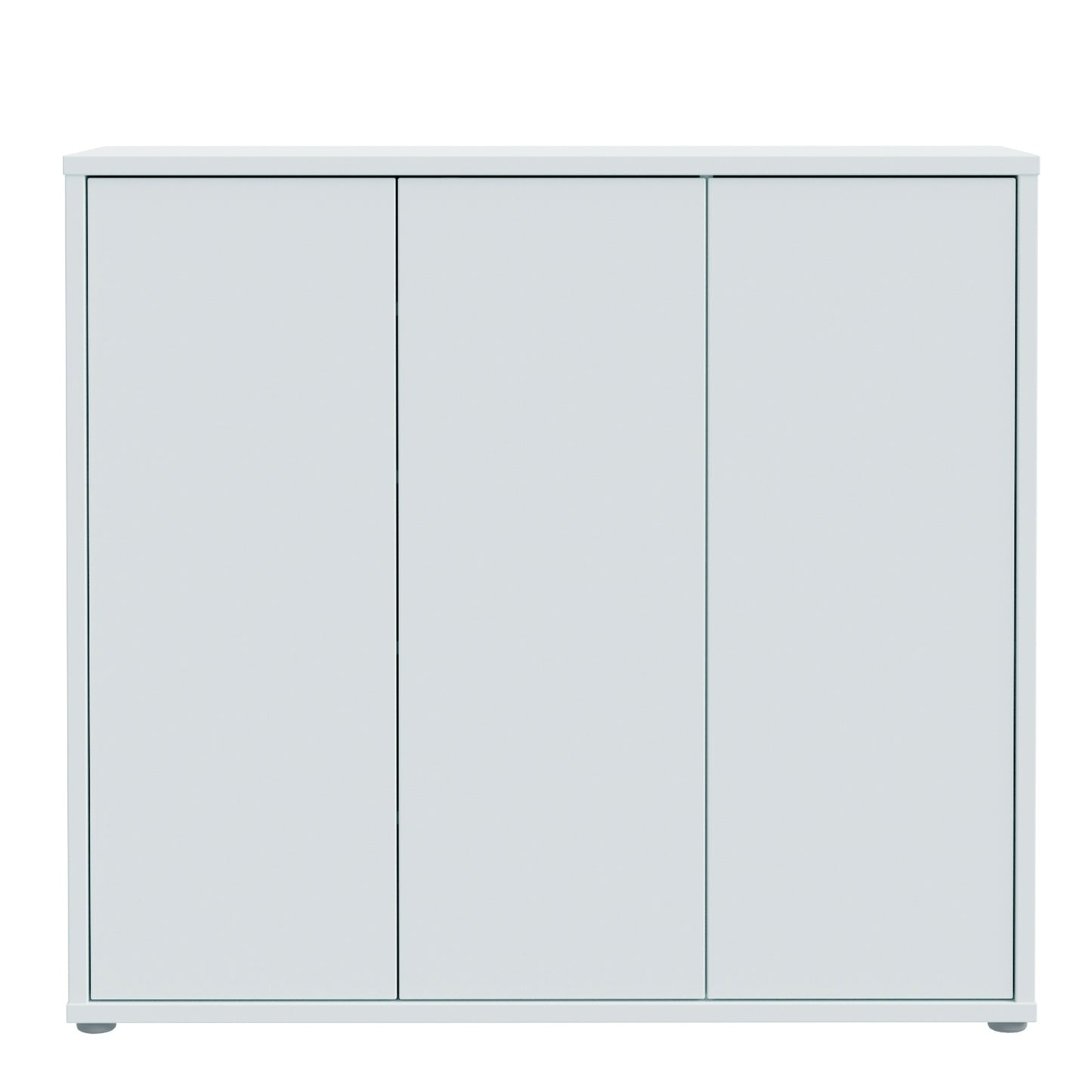 Alice Springs Shoe Cabinet with 3 Doors Push-to-Open in Light Grey