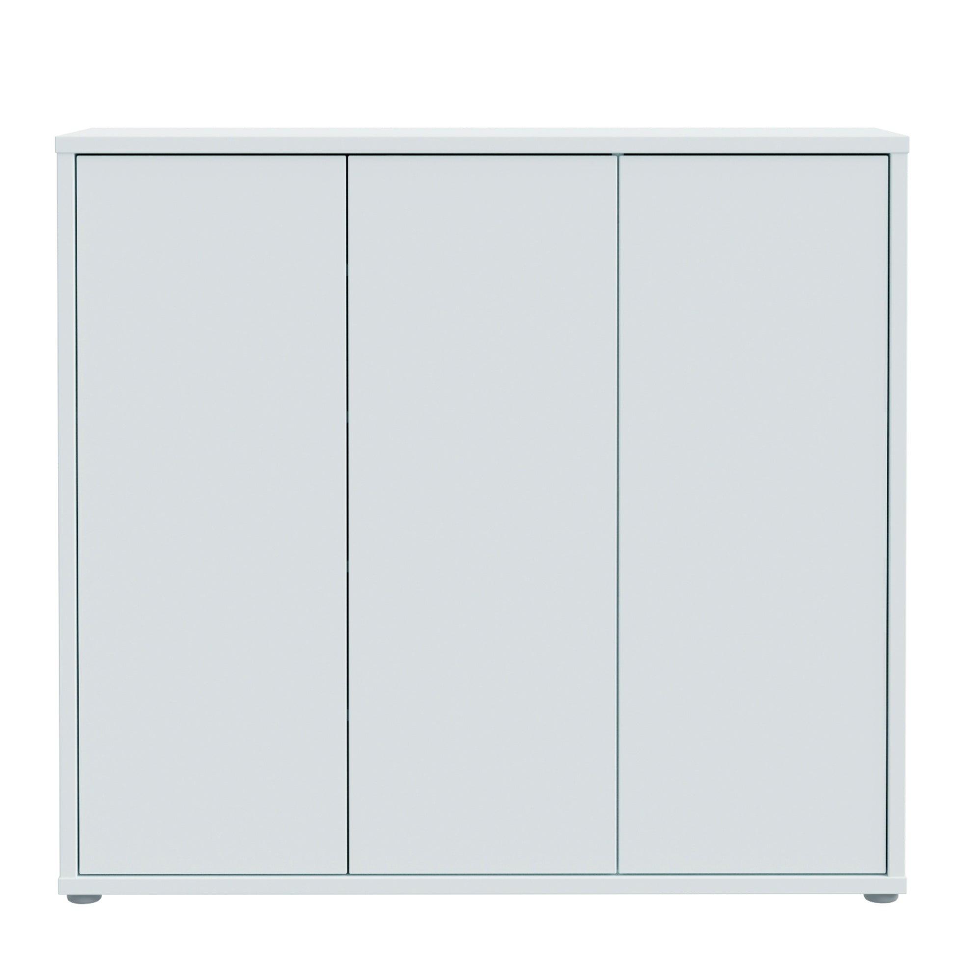 Alice Springs Shoe Cabinet with 3 Doors Push-to-Open in Light Grey