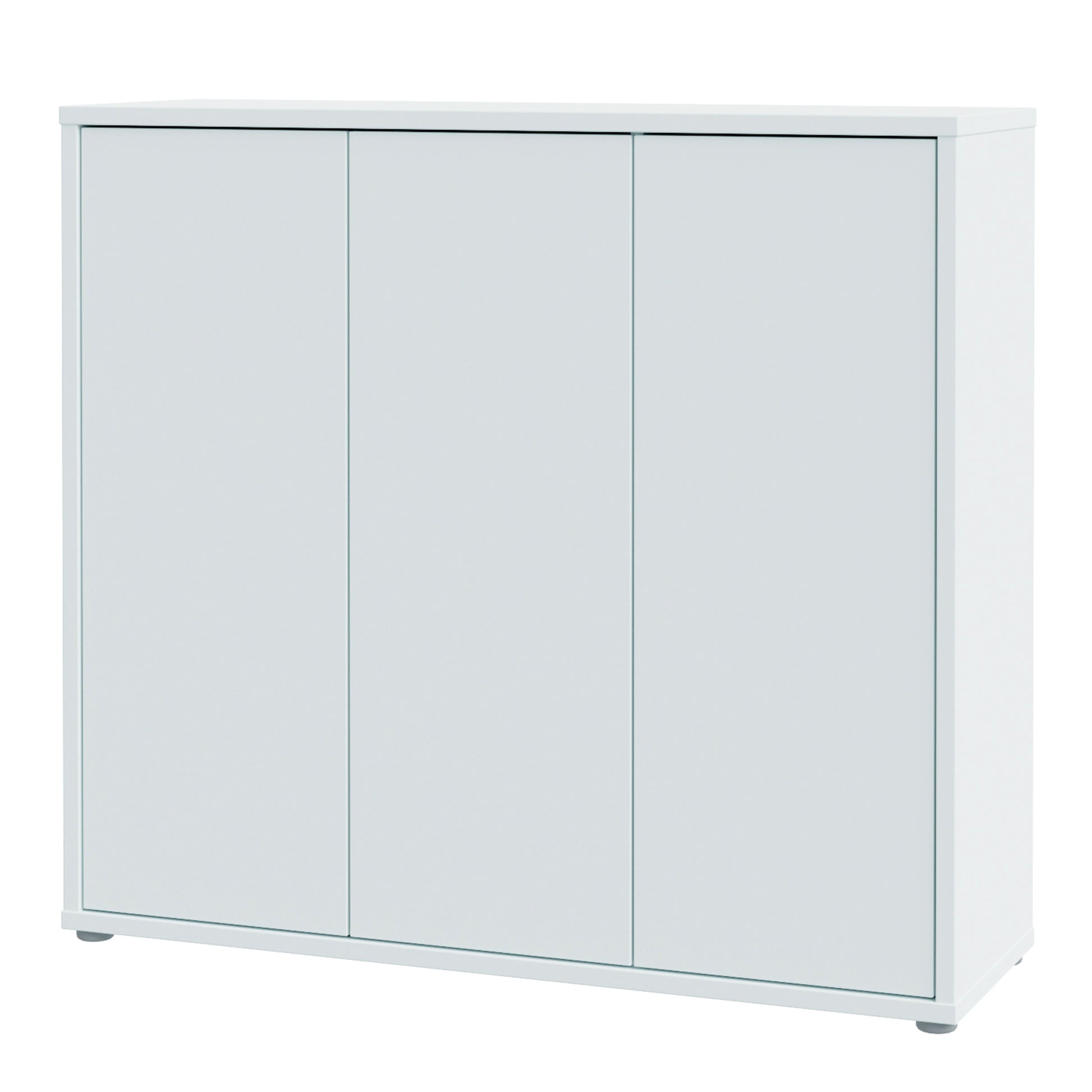 Alice Springs Shoe Cabinet with 3 Doors Push-to-Open in Light Grey