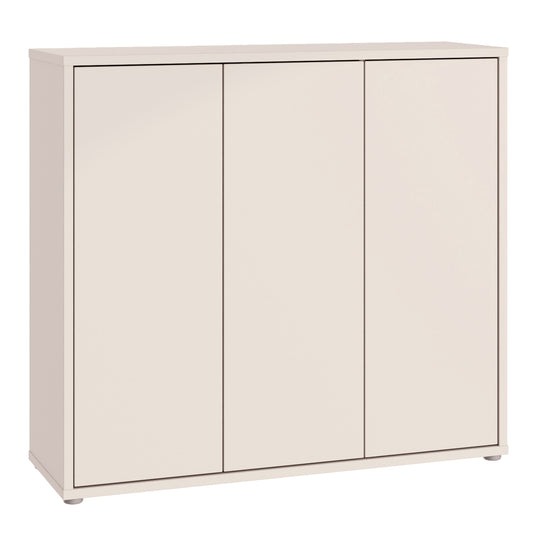 Alice Springs Shoe Cabinet with 3 Doors Push-to-Open in Sand