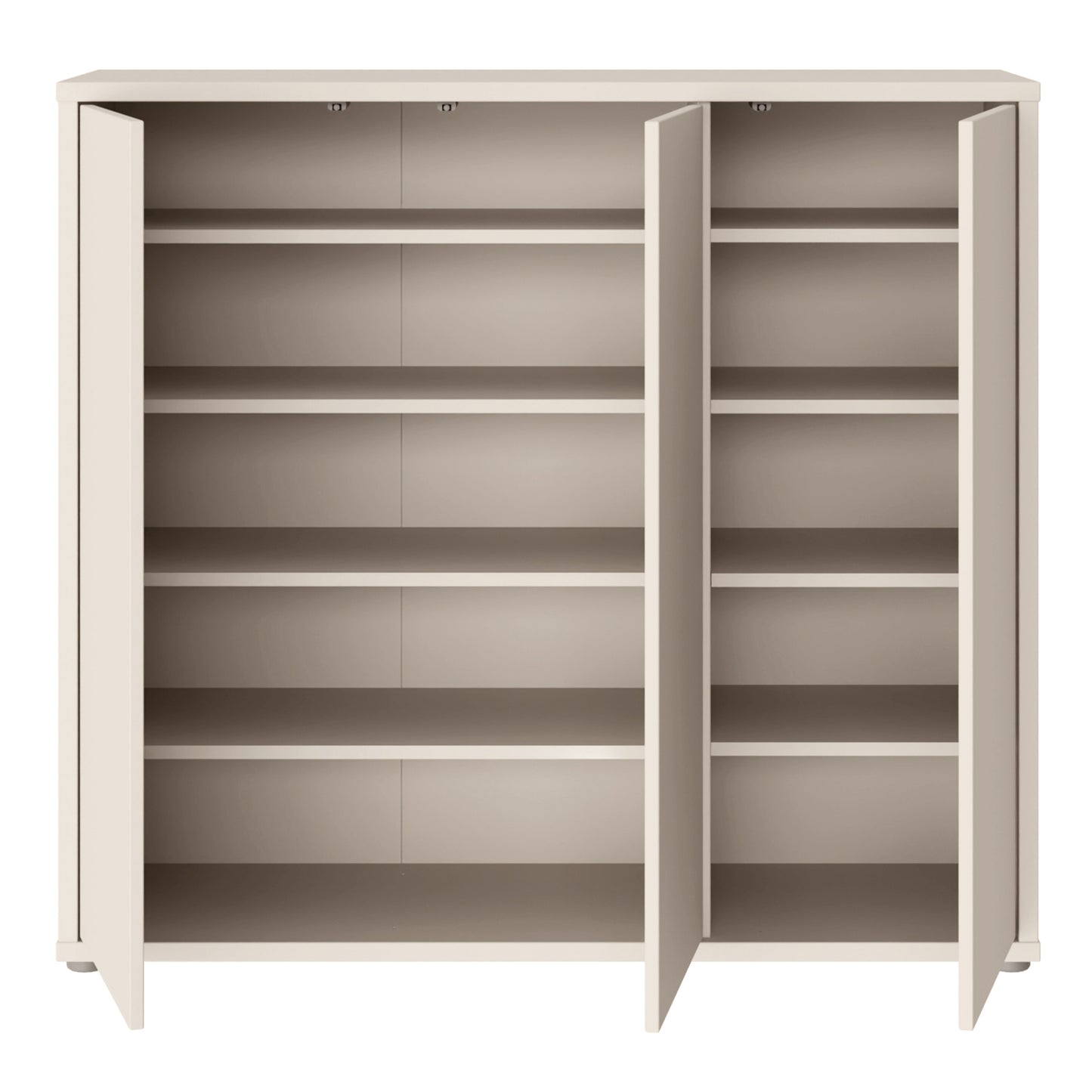 Alice Springs Shoe Cabinet with 3 Doors Push-to-Open in Sand