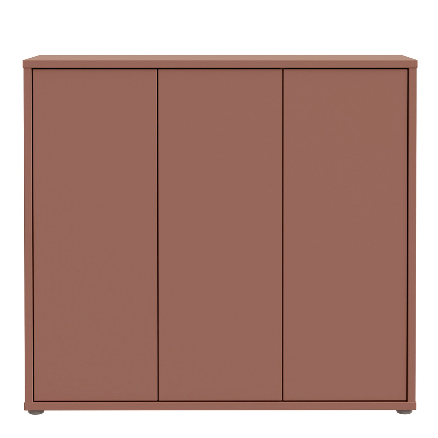 Alice Springs Shoe Cabinet with 3 Doors Push-to-Open in Terracotta