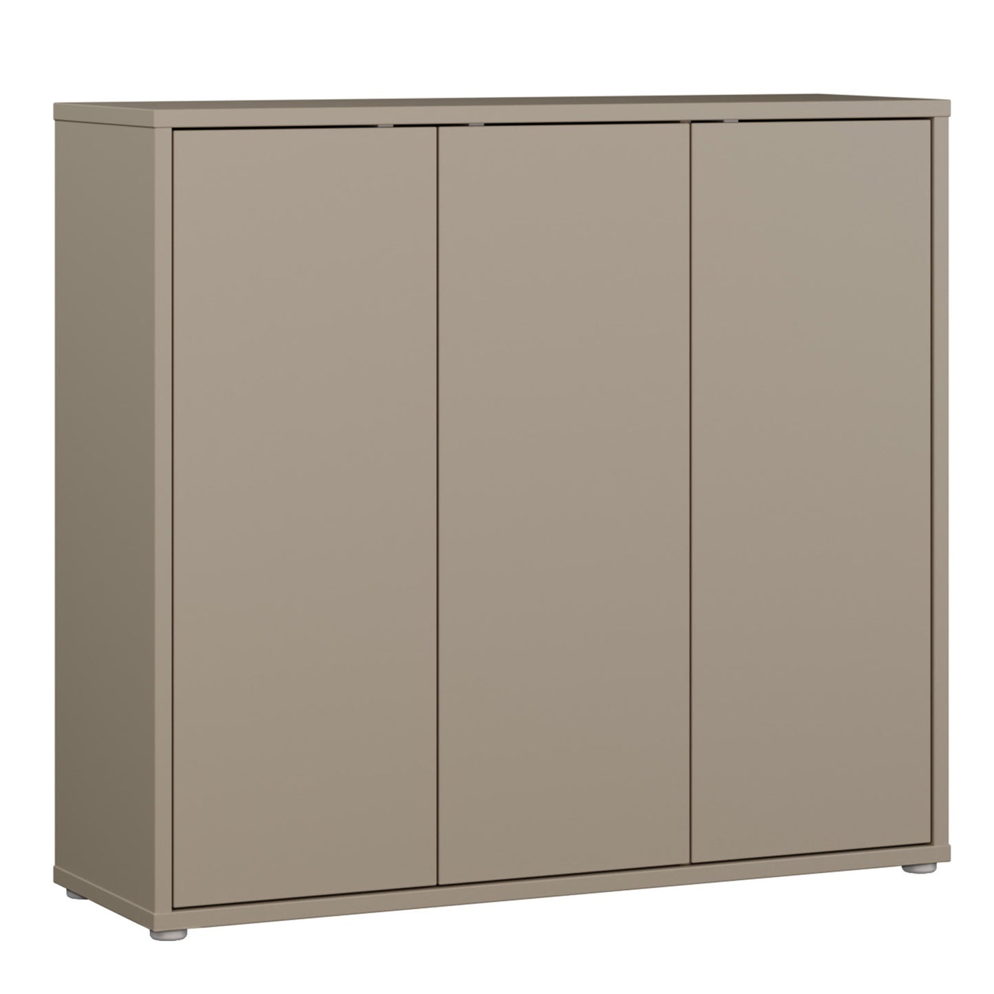 Alice Springs Shoe Cabinet with 3 Doors Push-to-Open in Taupe