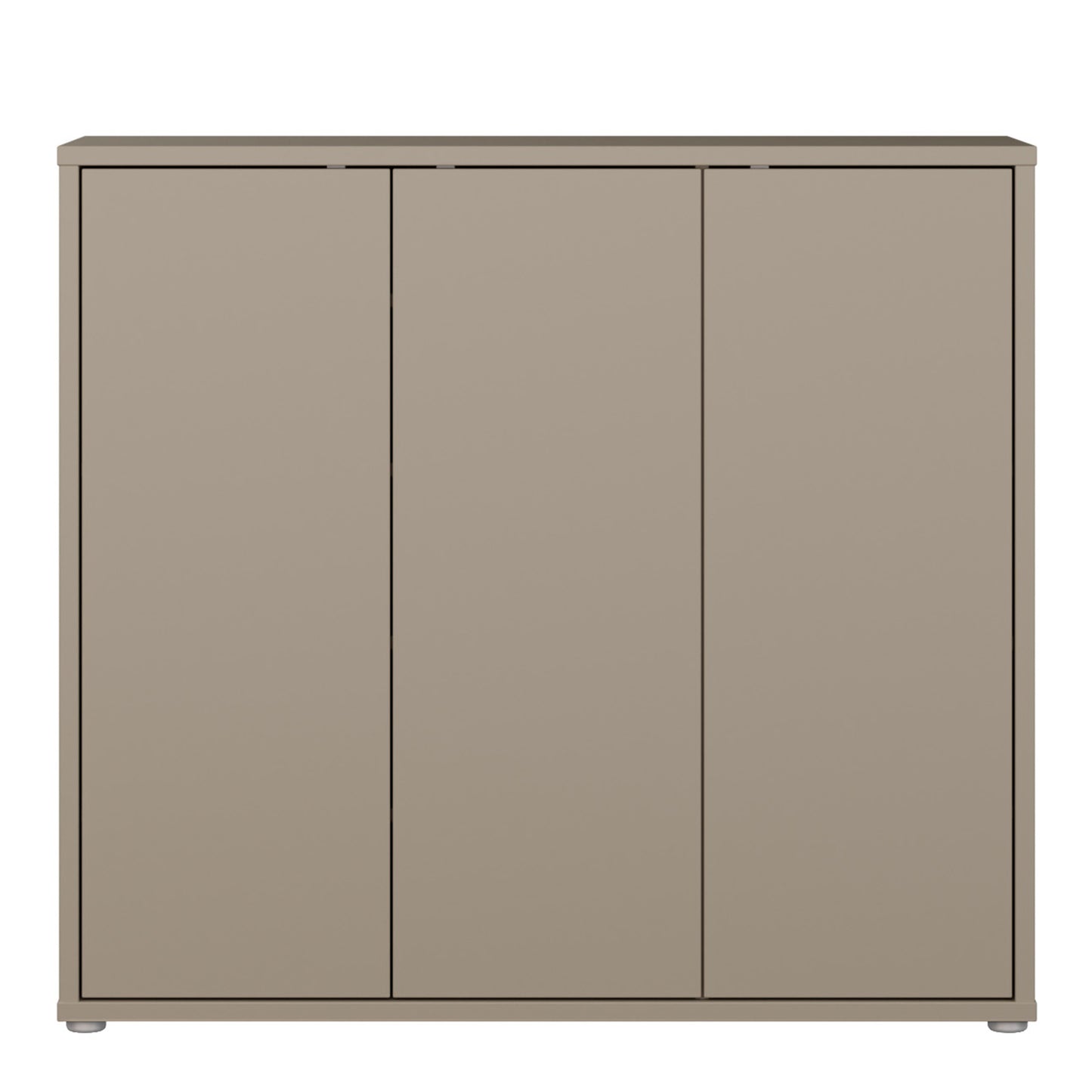Alice Springs Shoe Cabinet with 3 Doors Push-to-Open in Taupe